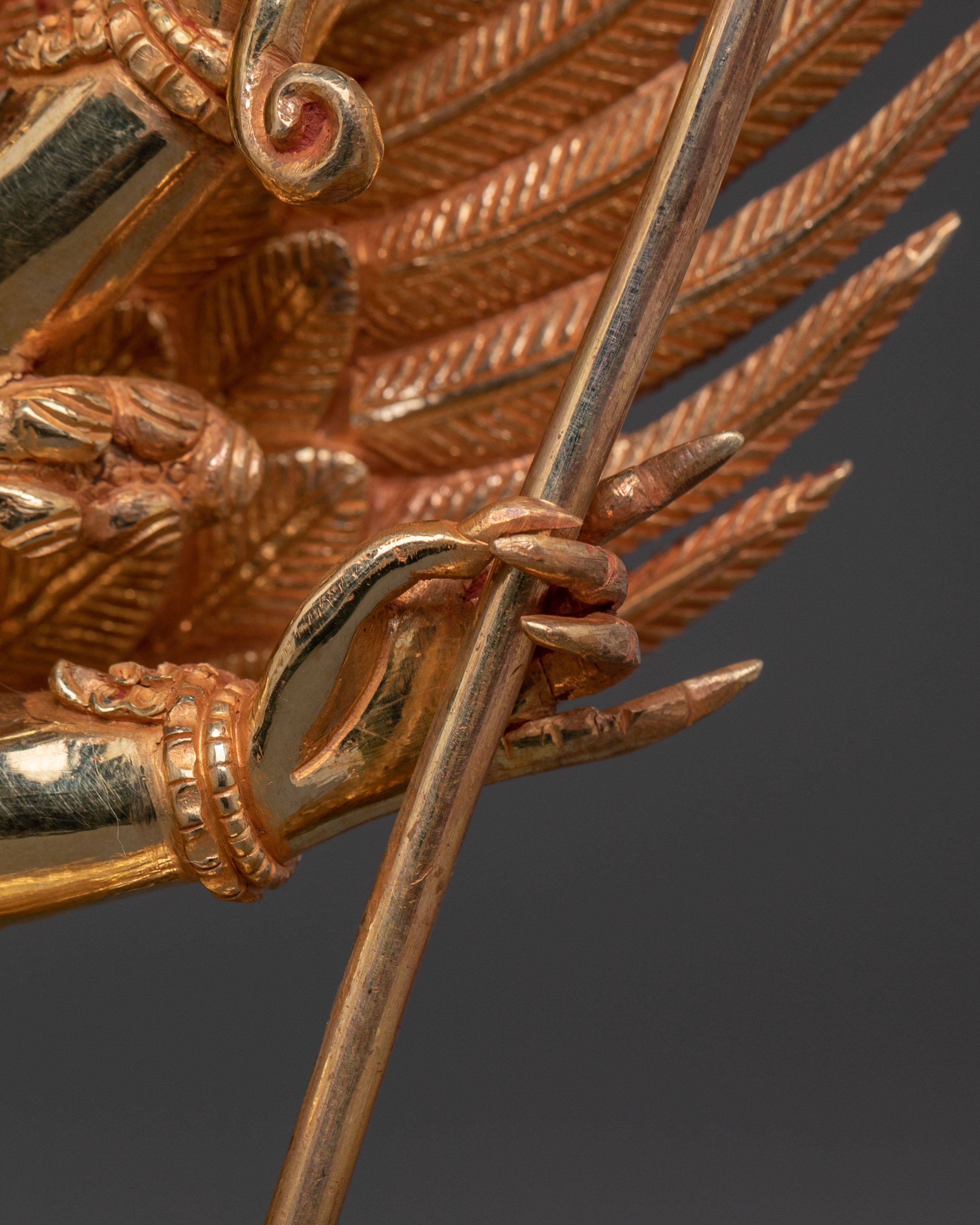 Vajrakilaya Statue – Handcrafted 24K Gold Gilded