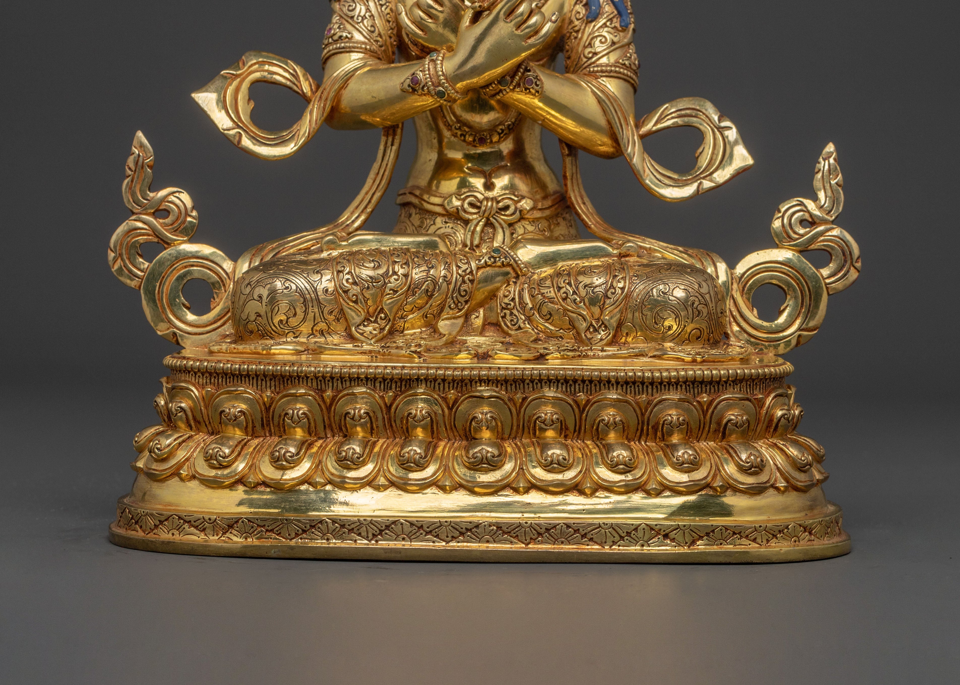 Vajradhara Divine Statue | 24K Gold Gilded Figure