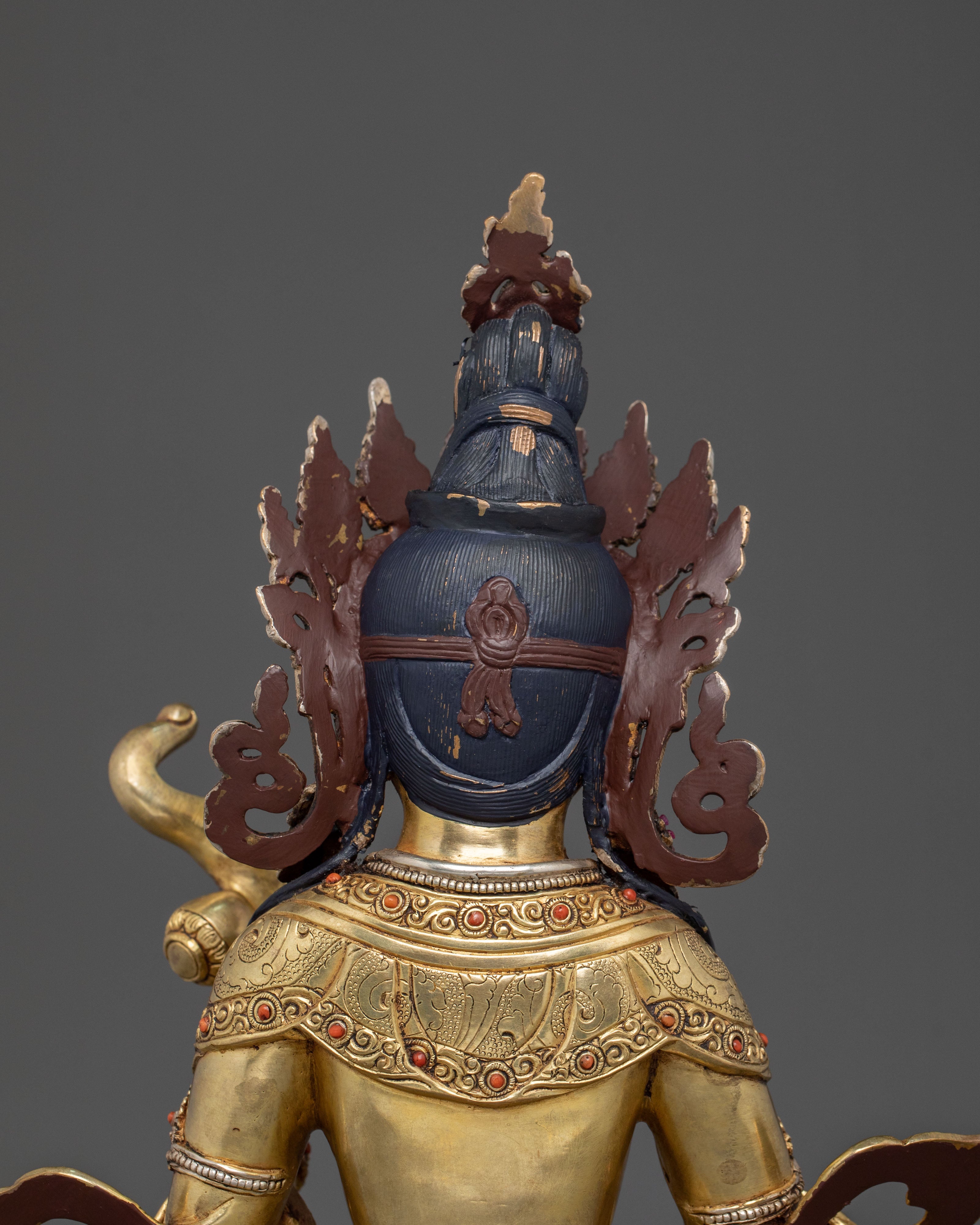 Saraswati Statue | 24K Gold Gilded Goddess of Wisdom