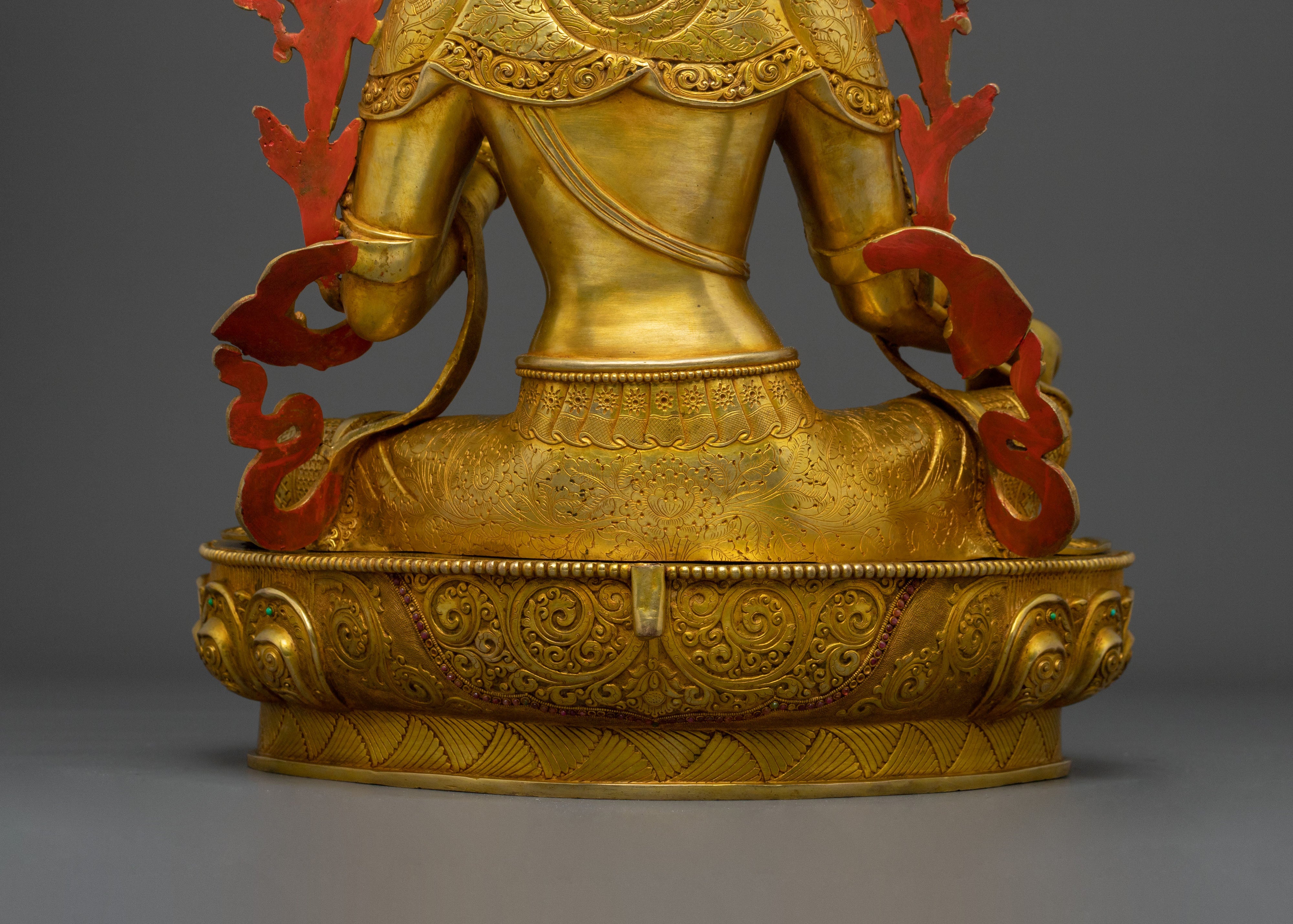 Guardian Green Tara Himalayan Statue | Sacred Meditation Altar Decor