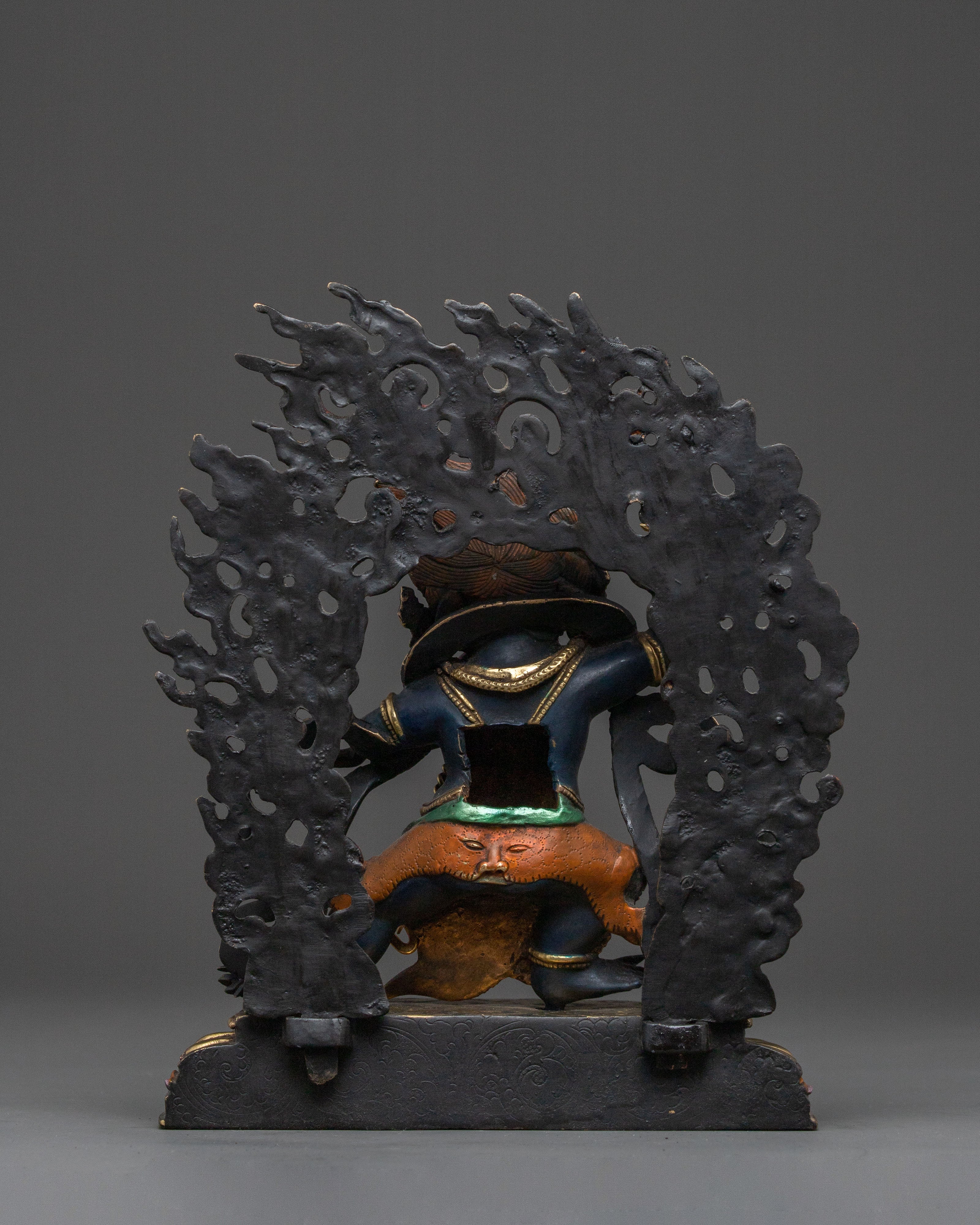 Vajrapani Golden Electroplated Statue: Dynamic Protector