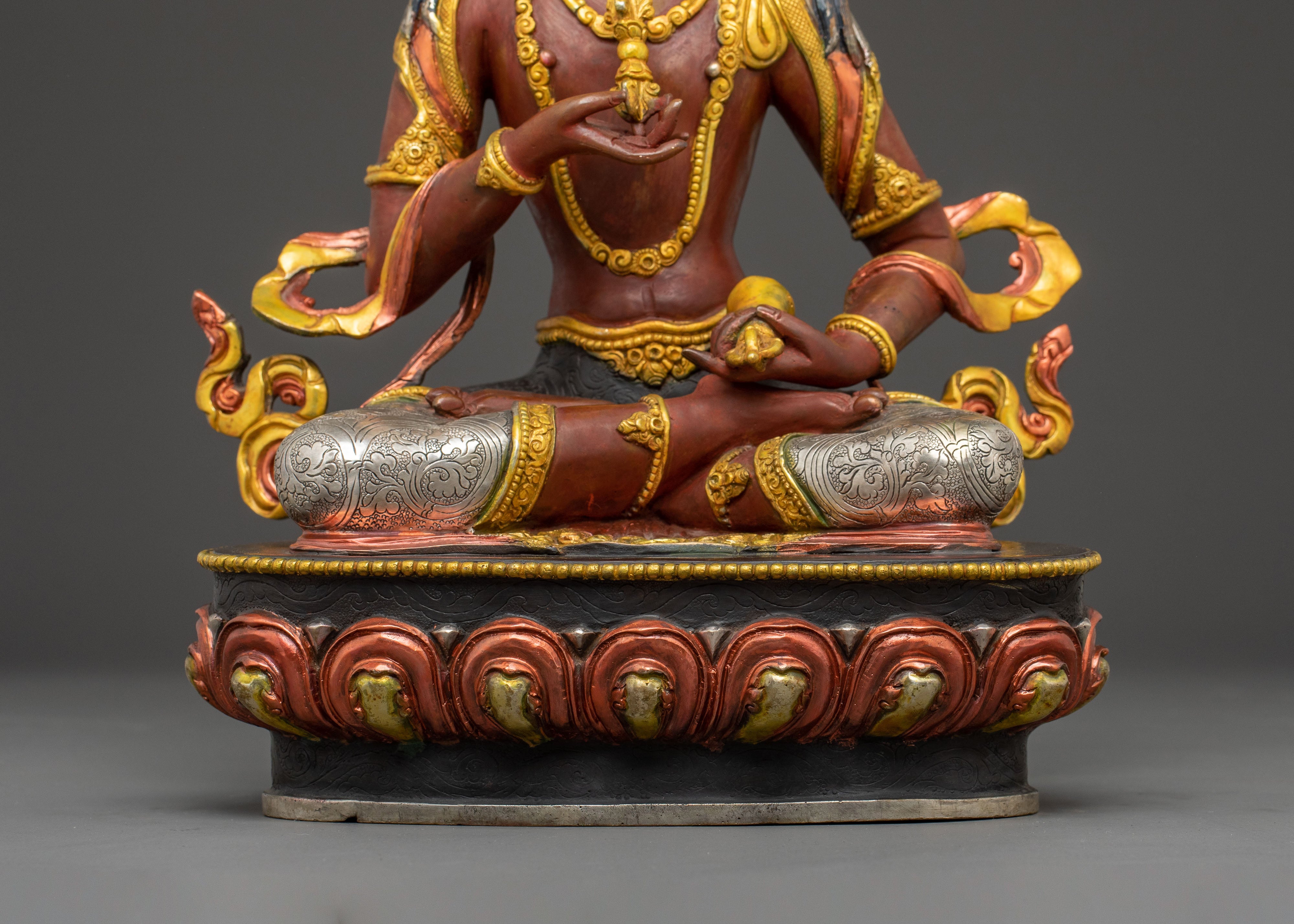 Vajrasattva Handcrafted Sacred Statue: Pure Radiance