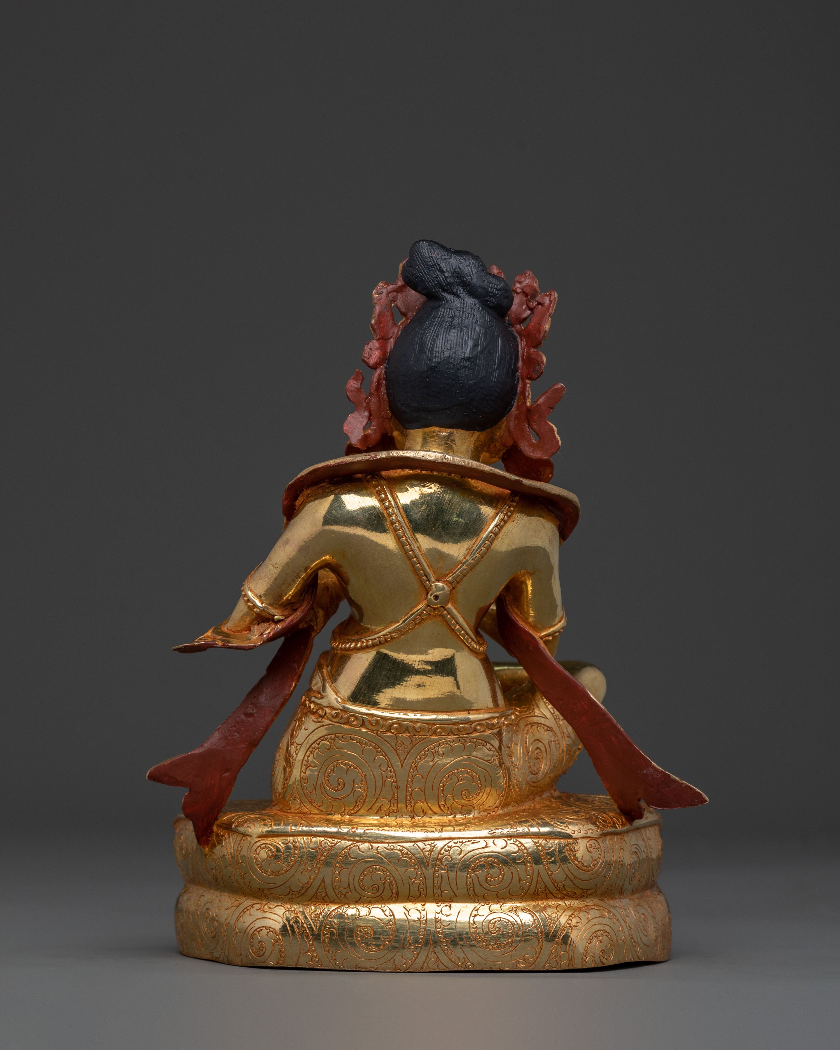 Naropa Sculpture: 24K Gold Gilded Buddhist Master