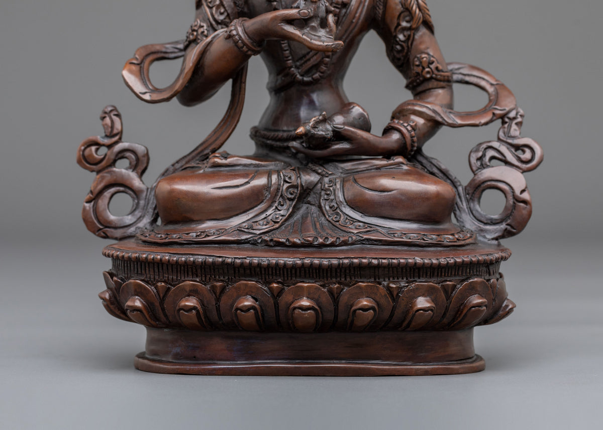 Handmade Vajrasattva Oxidized Sculpture | Tibetan Deity