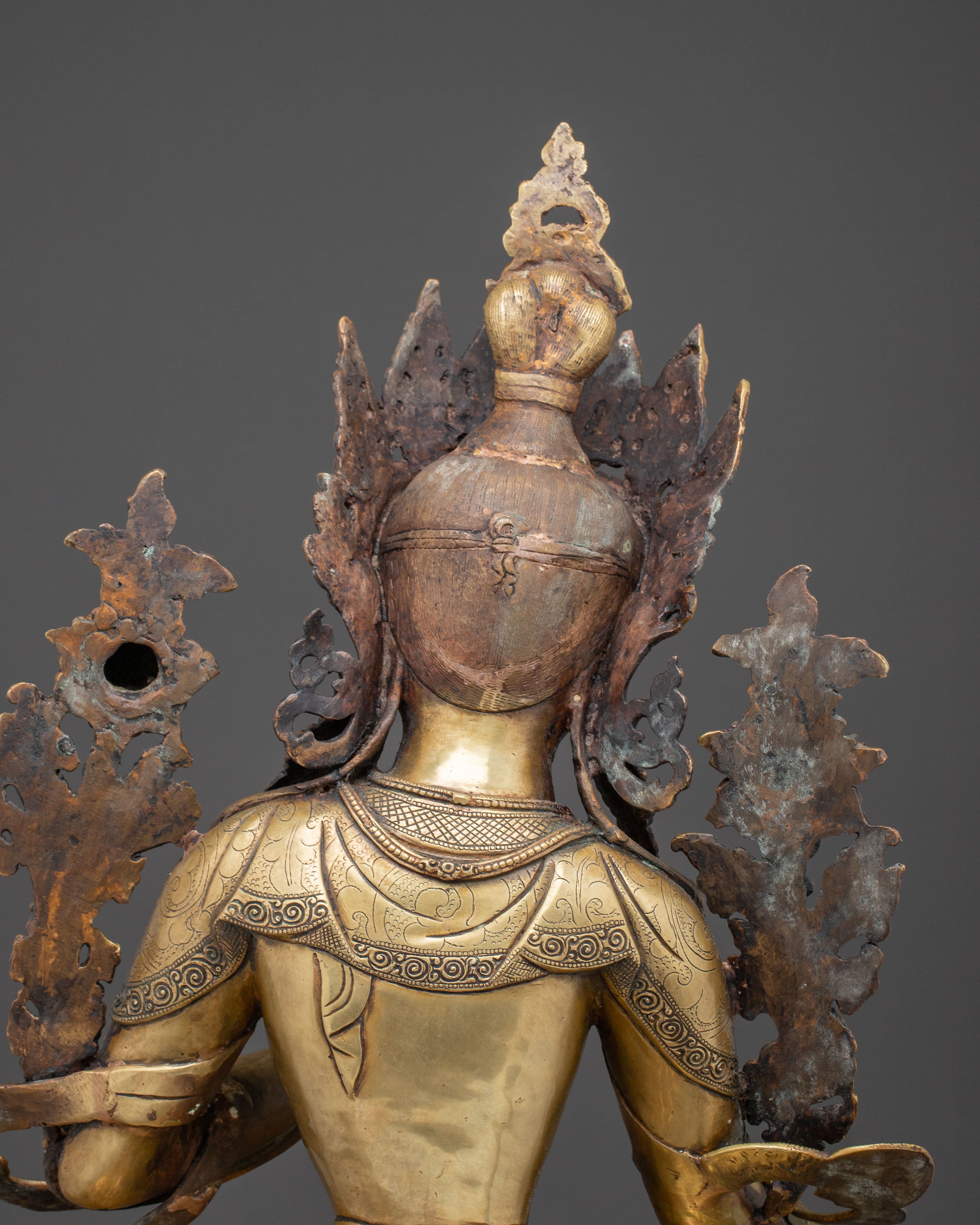 Green Tara Brass Statue: Mother of Liberation | Shyama Tara - Compassionate Protector