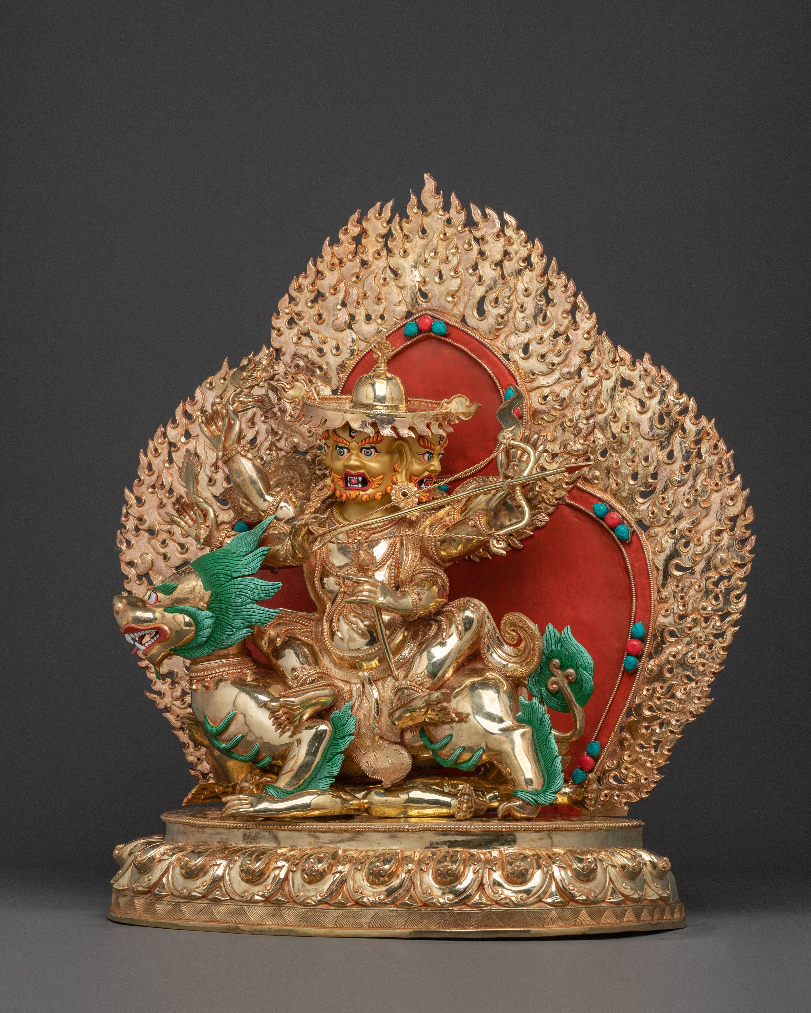 Pehar Gyalpo Sacred Figurine | Tibetan Dharma Protector Deity