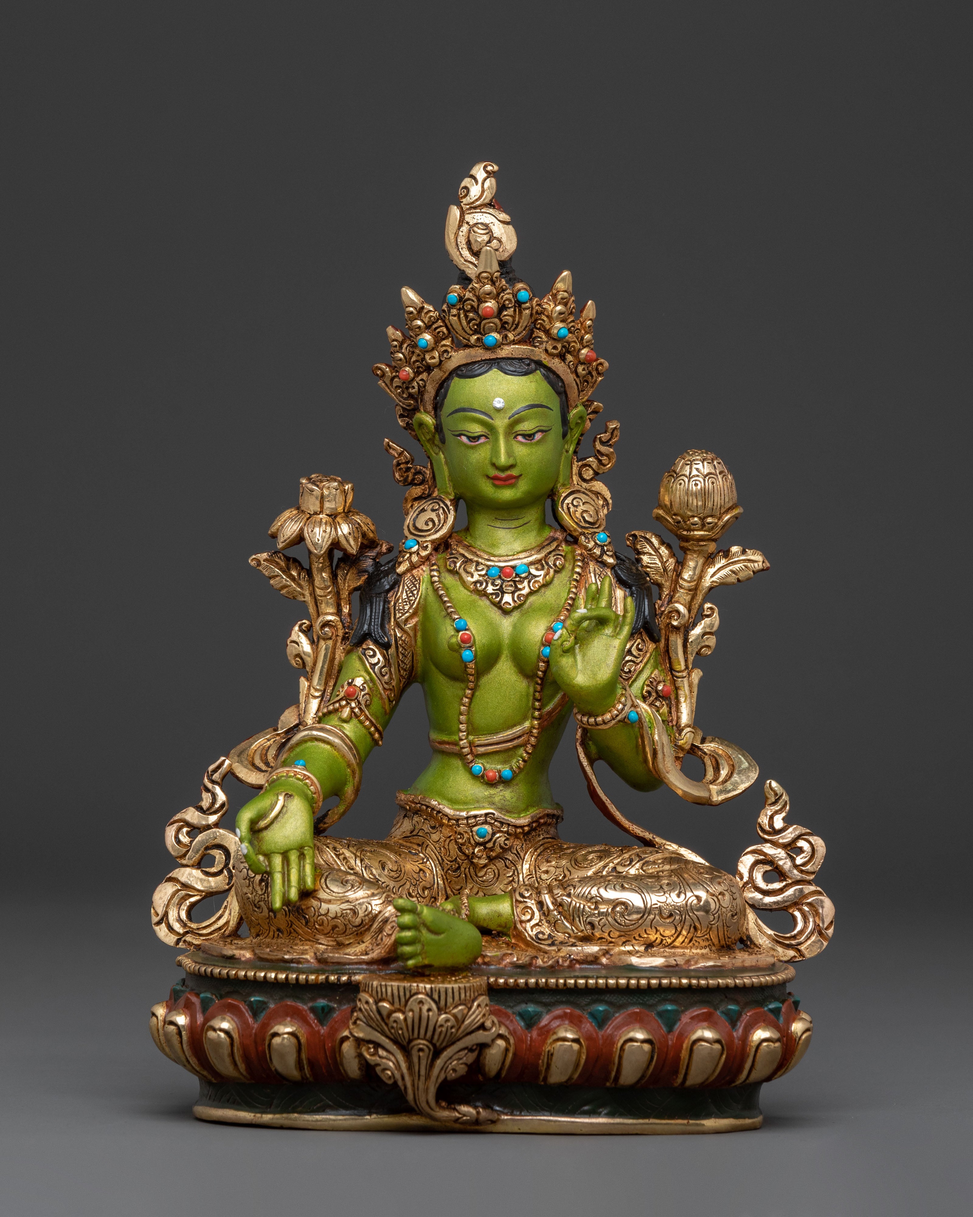 Green Tara Statue