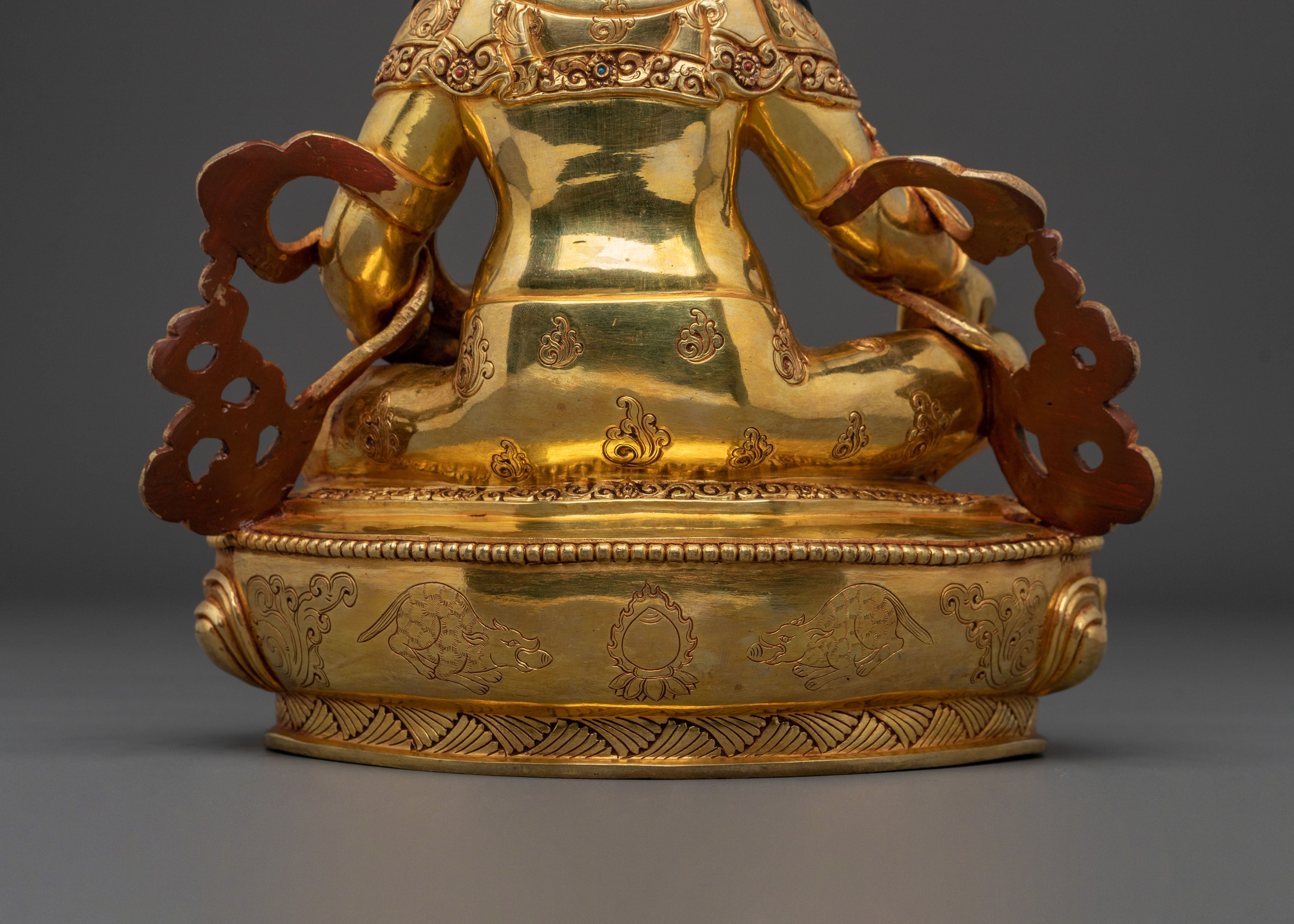 Handcrafted Yellow Dzambhala Statue | Wealth Deity