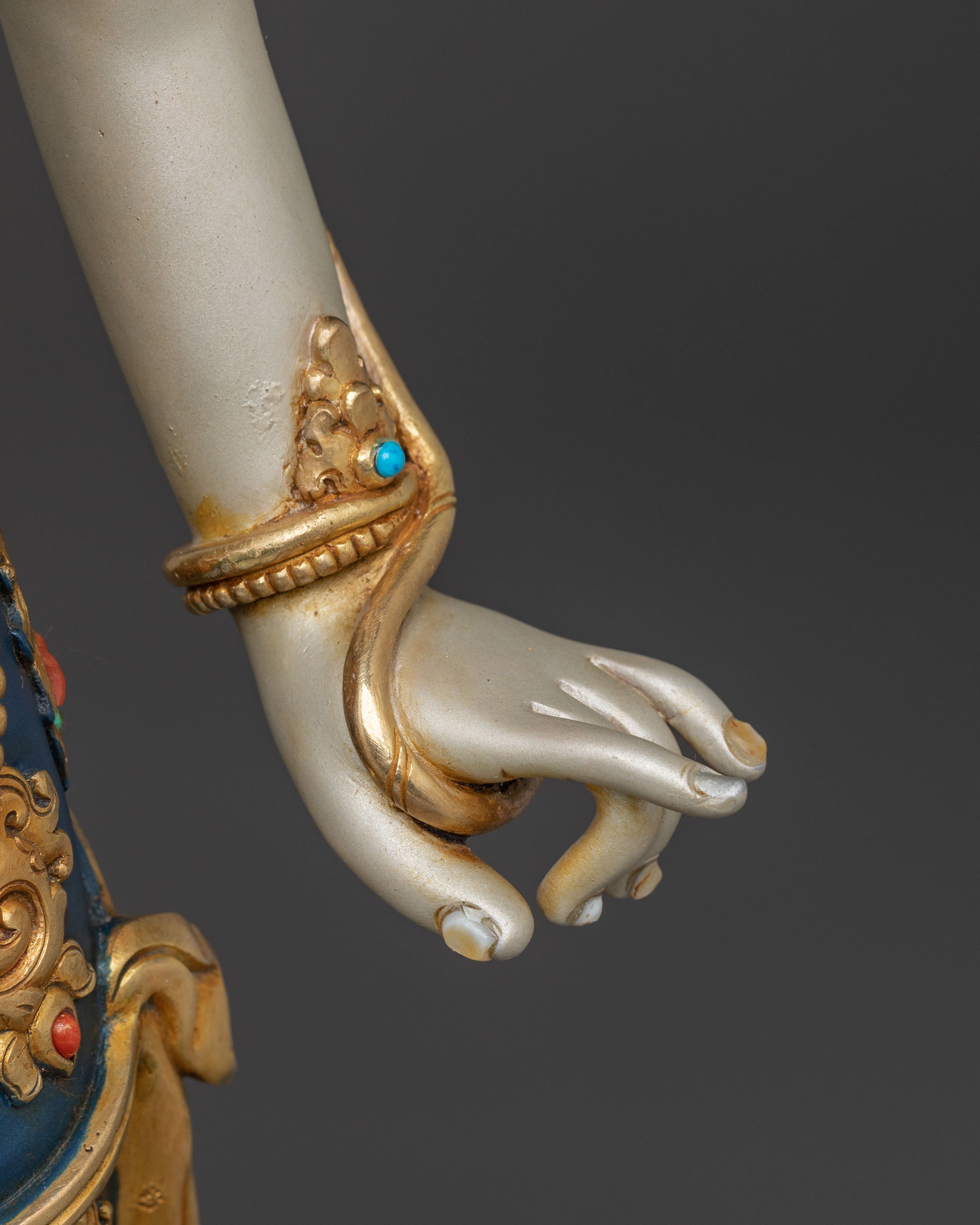 Lokeshwor Meditation Statue | 24K Gold Gilded
