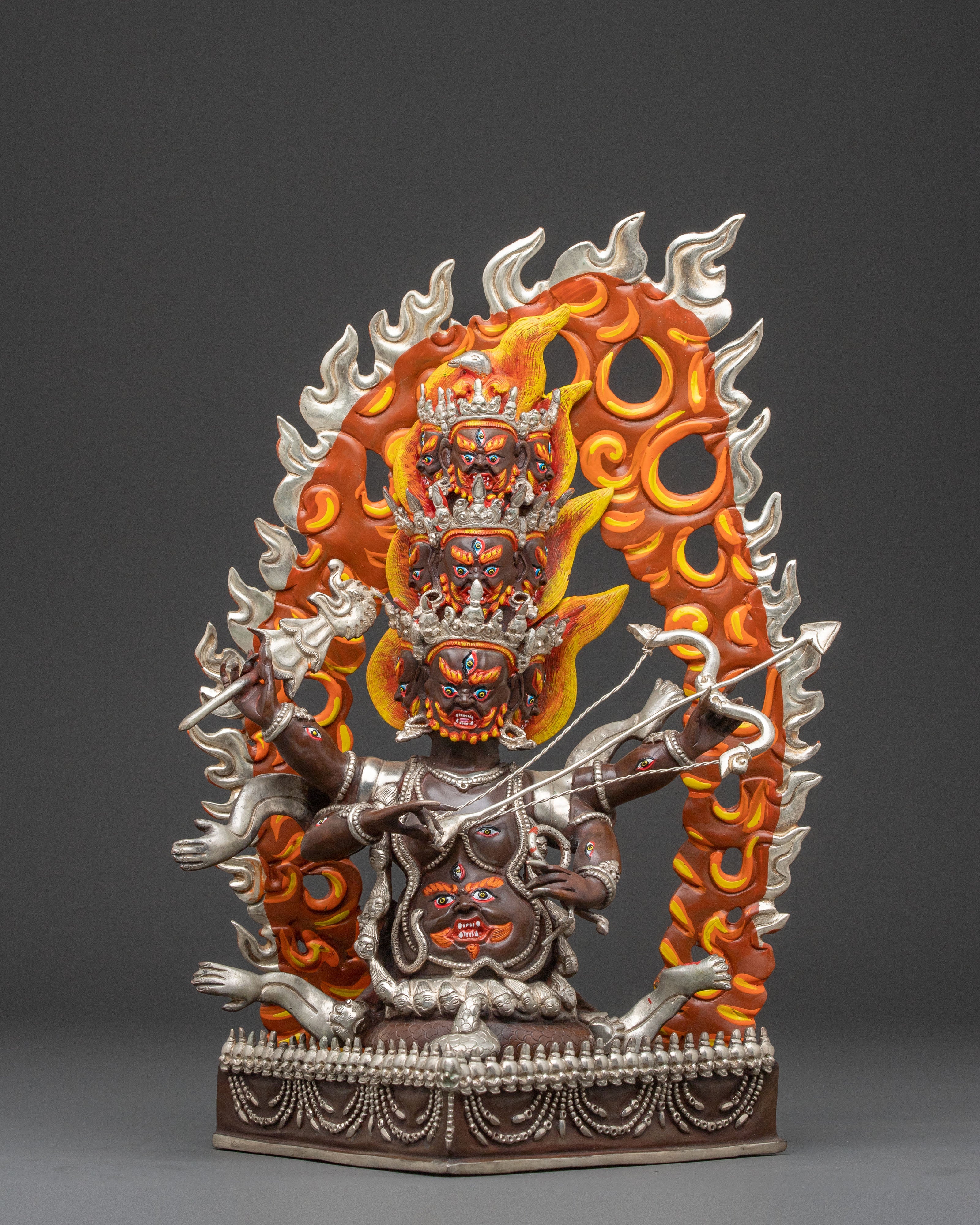 Three Nyingma Protectors Statue Set | Devotional Art