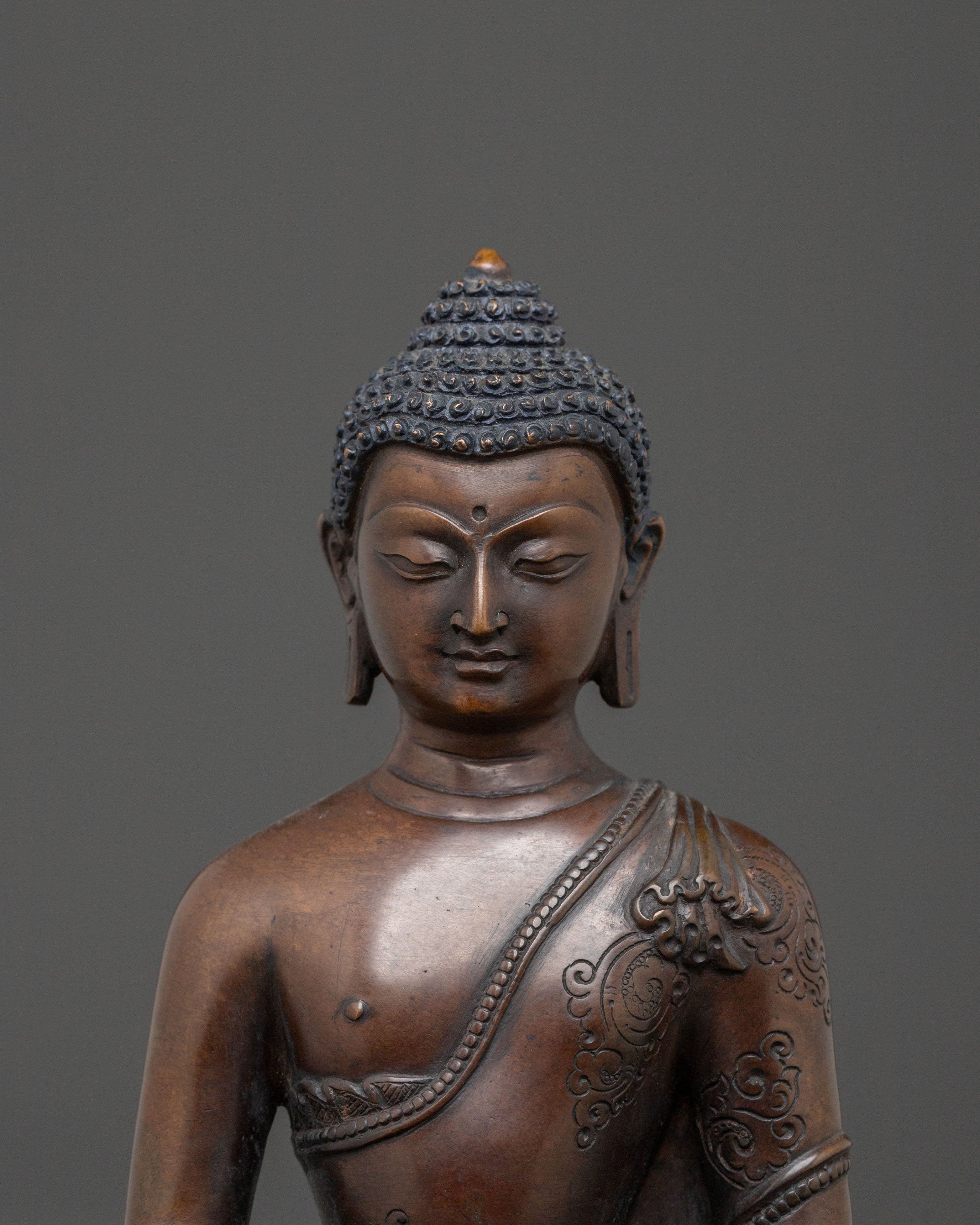 Amitabha Buddha | Oxidized Copper Statue