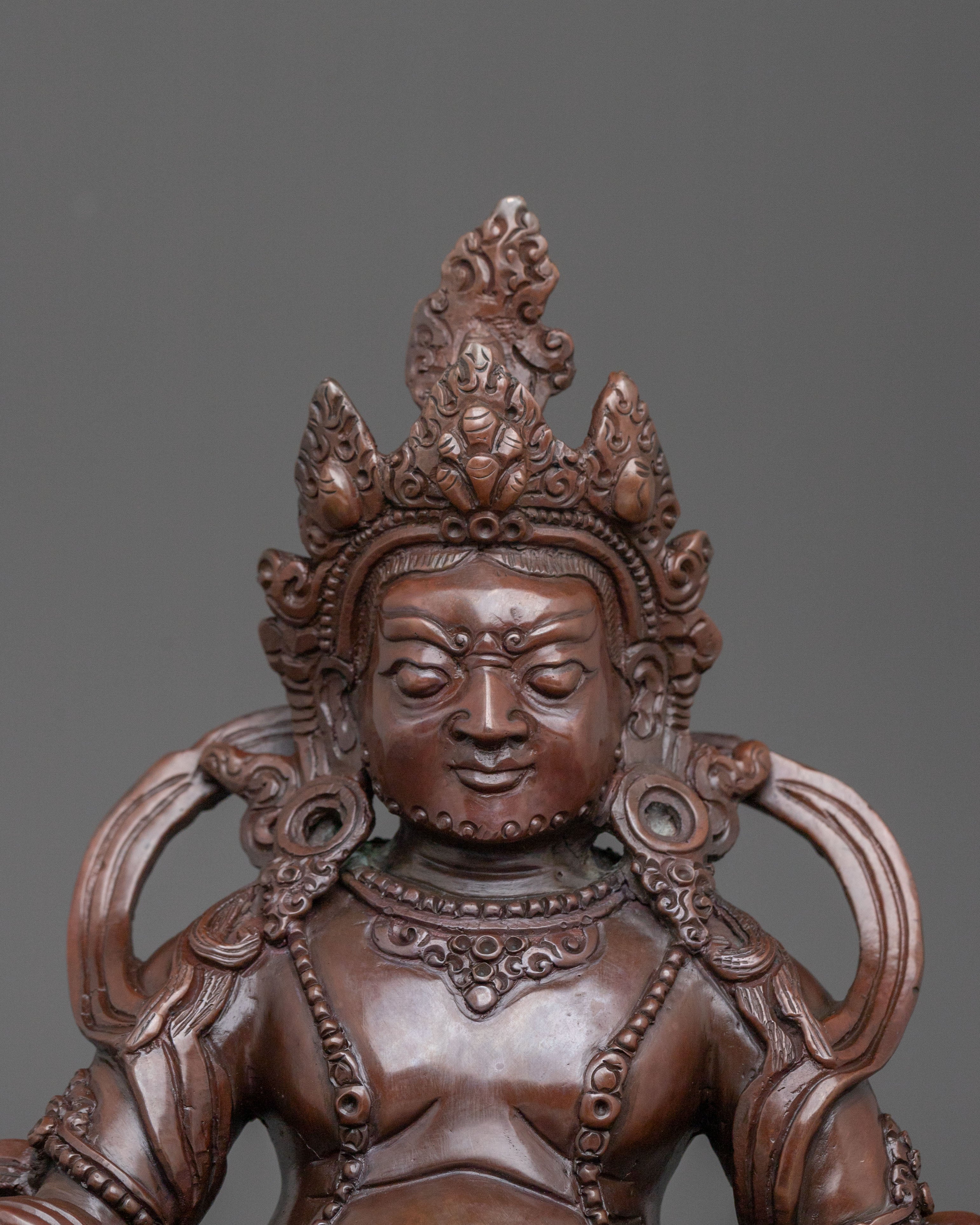 Dzambhala Tibetan Buddhist Statue | Wealth Deity Sculpture