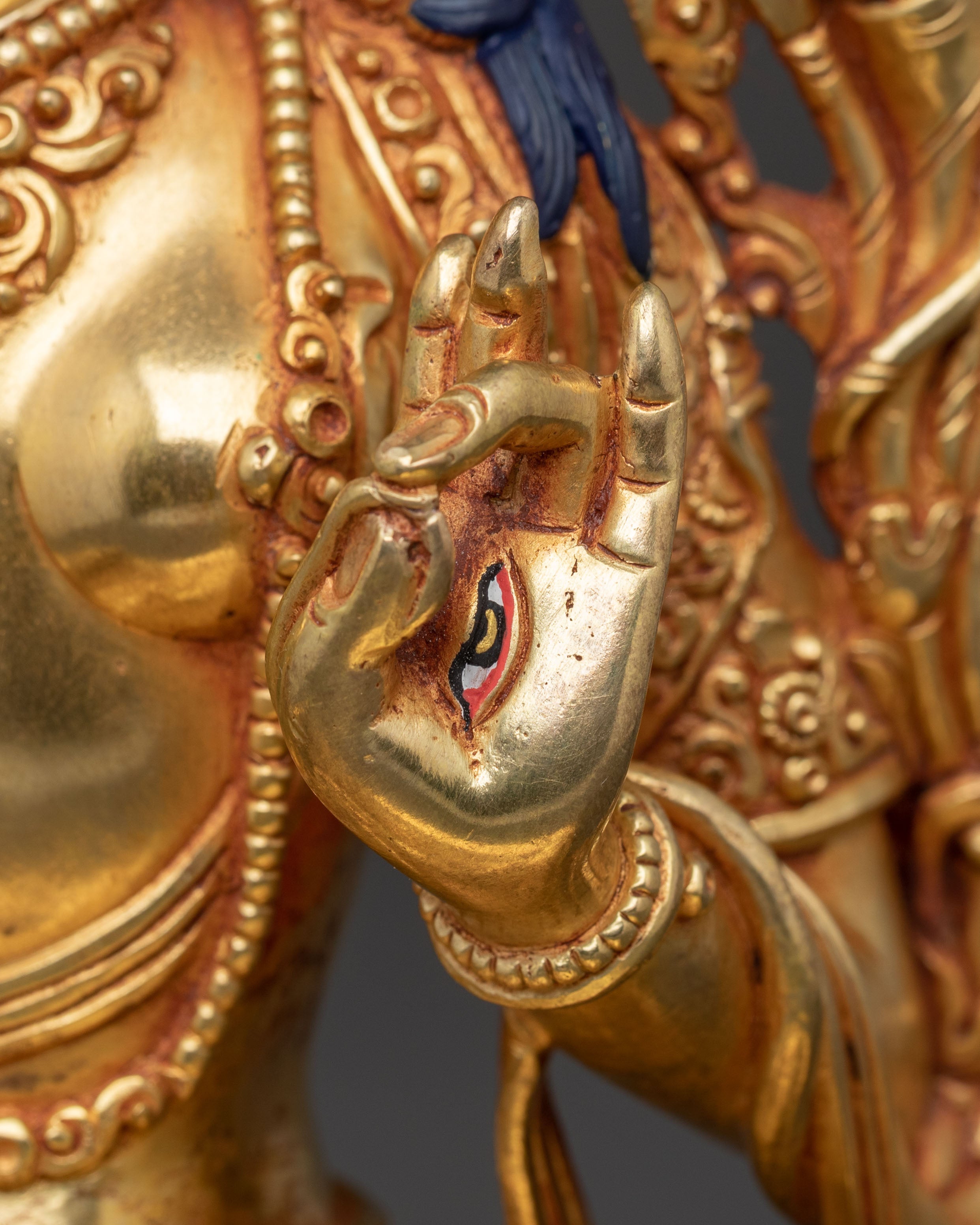 White Tara Longevity Statue – Handcrafted Gilded Copper