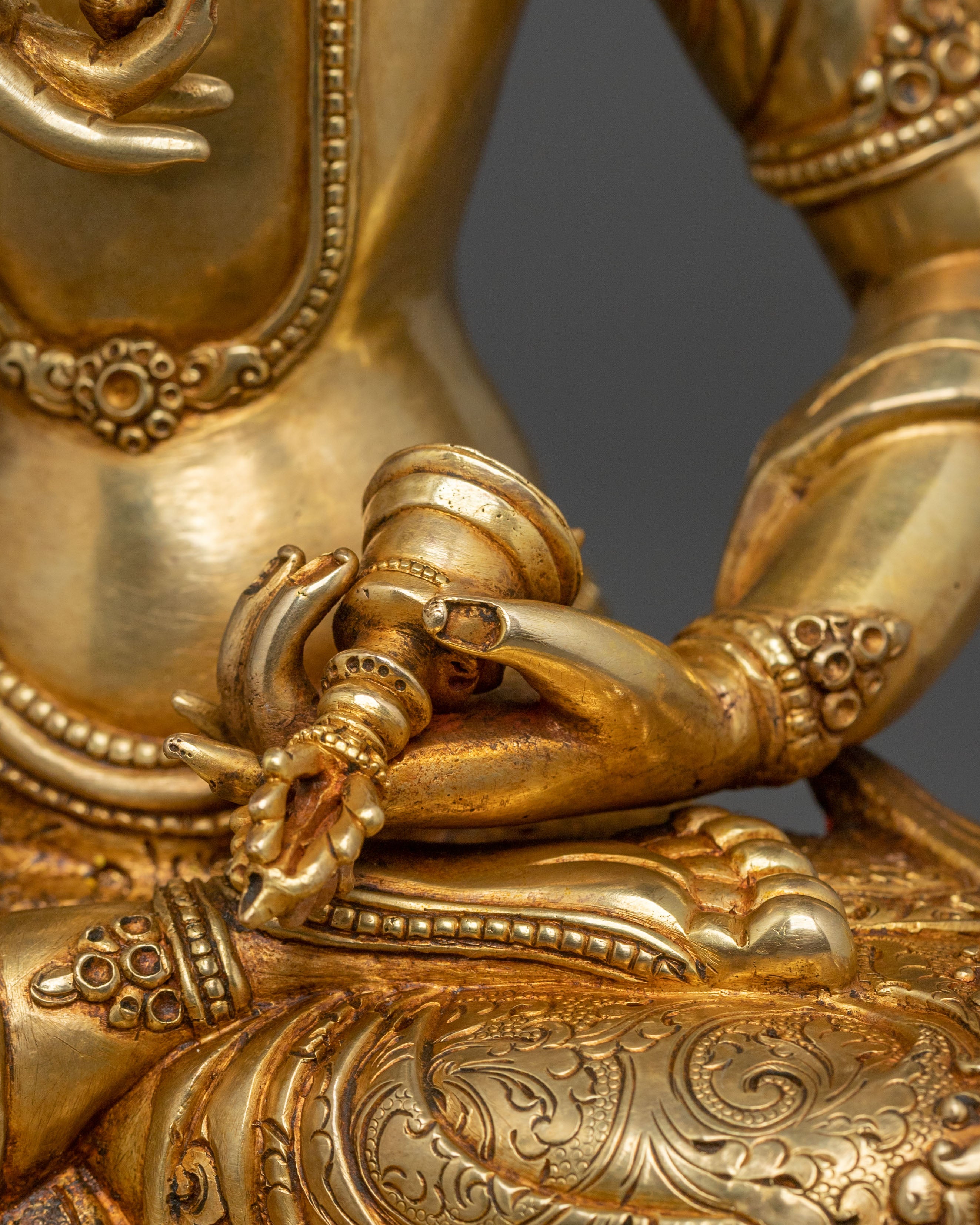Vajrasattva Golden Statue | Spiritual Protection