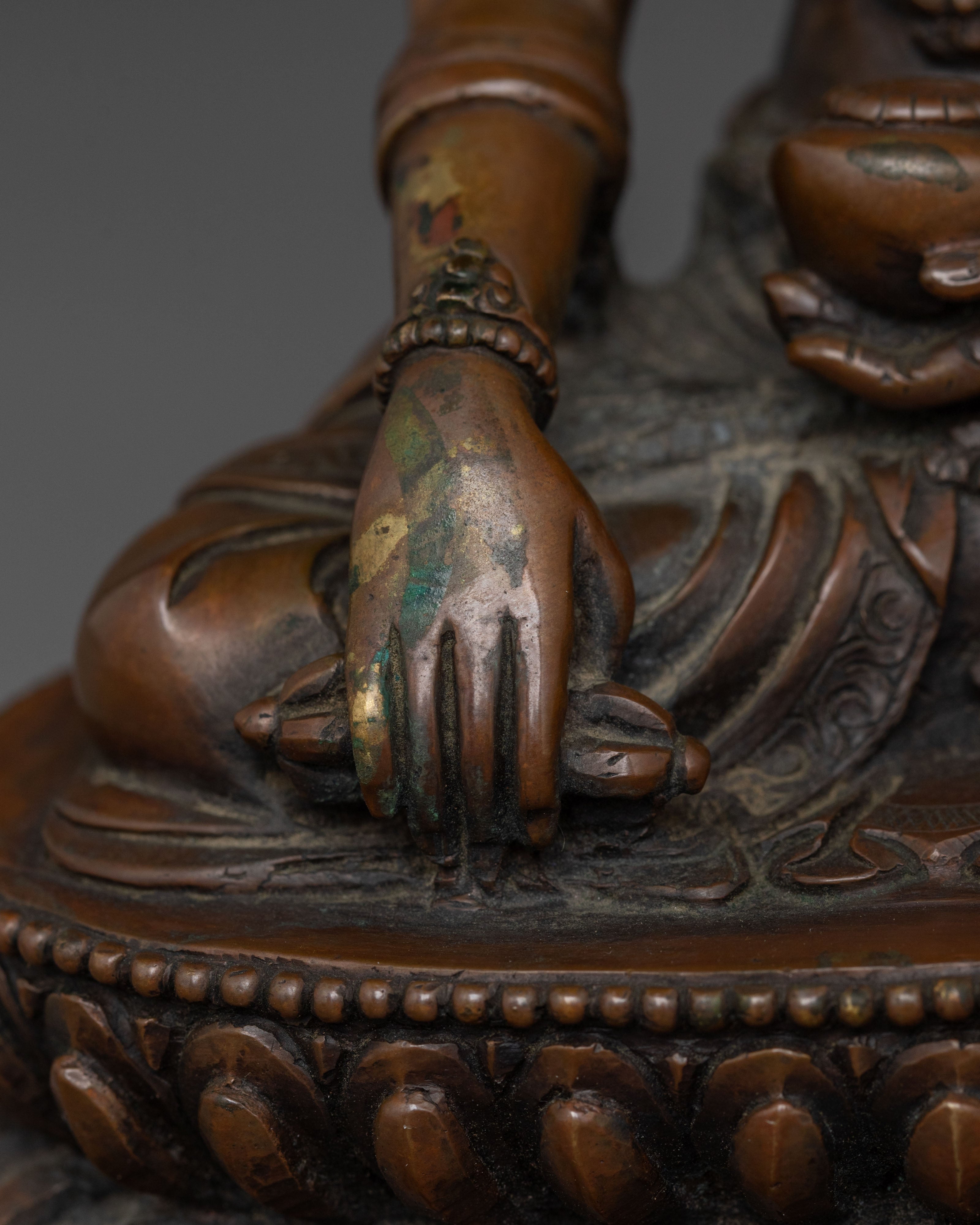Hand Carved Mitrugpa Statue | Himalayan Altar Decor
