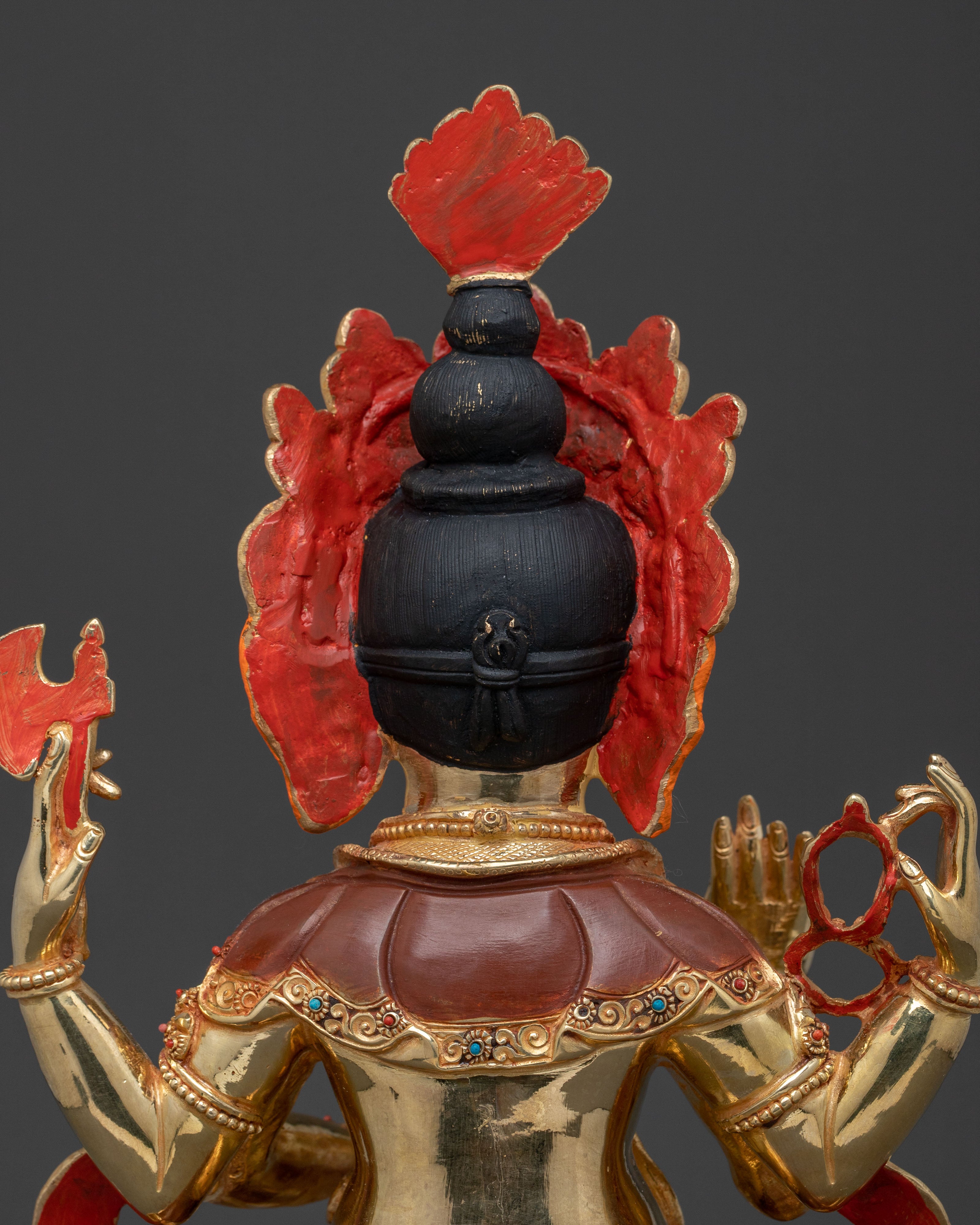 God Ganesh Golden Statue for Rituals | Lord Ganesha Remover of Obstacles