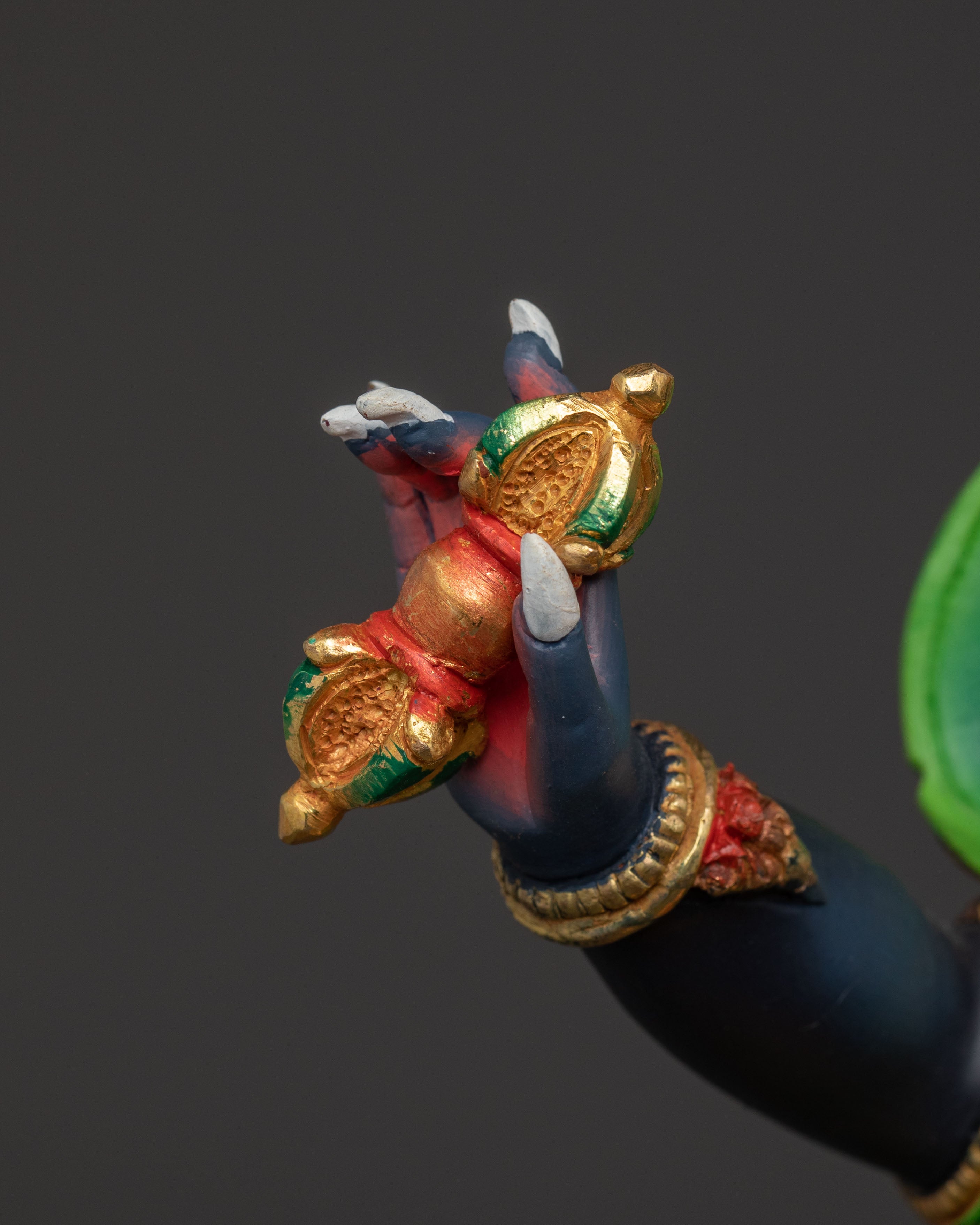 Vajrapani Acrylic Painted Statue | Wrathful Guardian