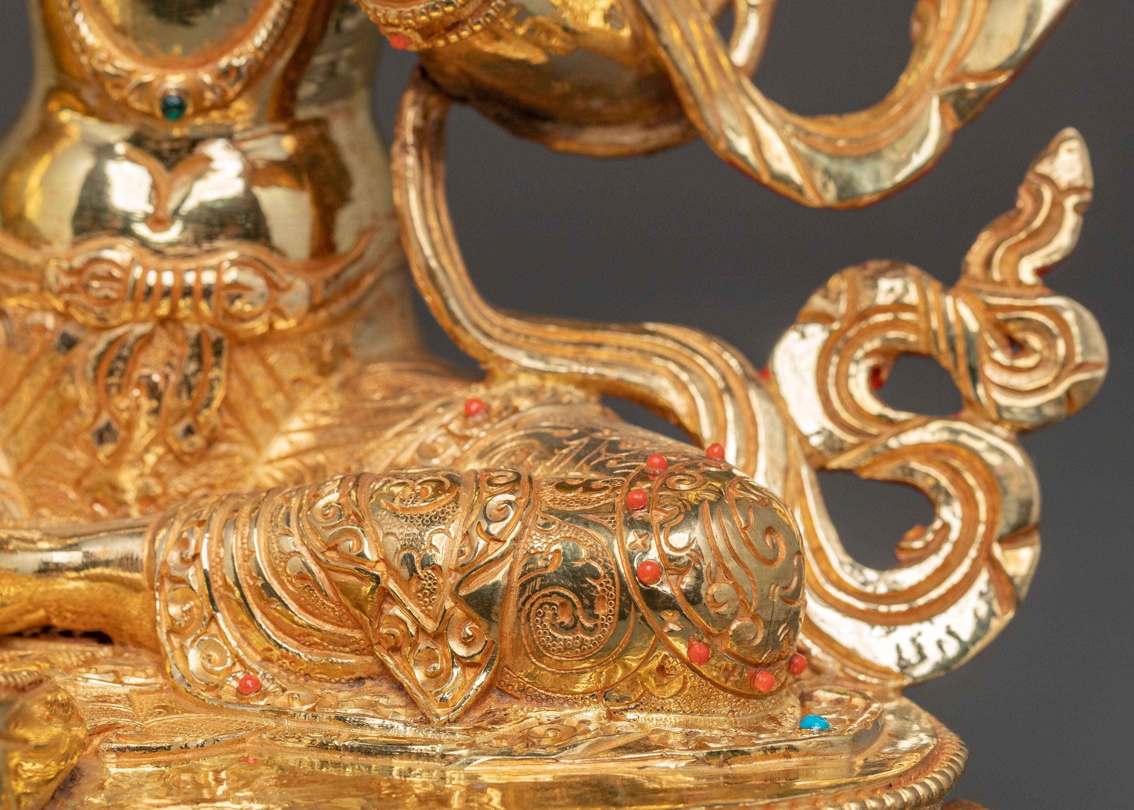 Green Tara Golden Statue of Swift Protection