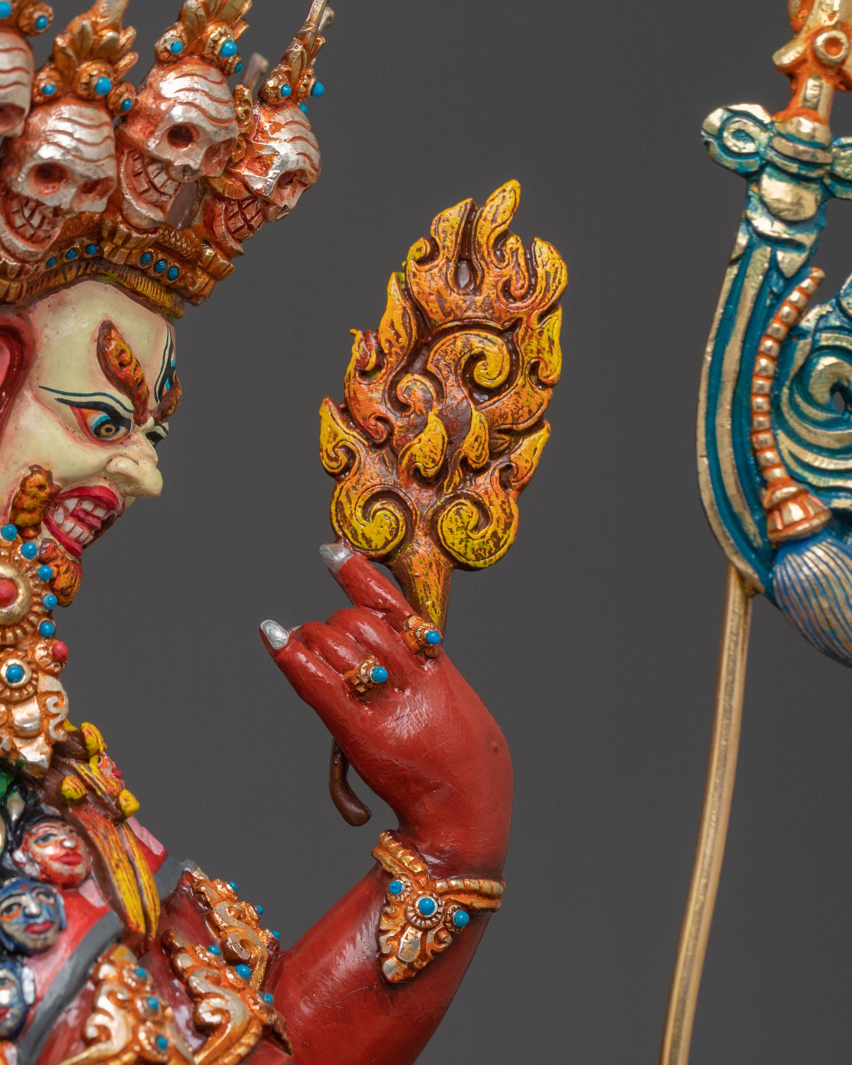 Hayagriva Meditation Figure | 24k Gold Gilded Protector Figrue