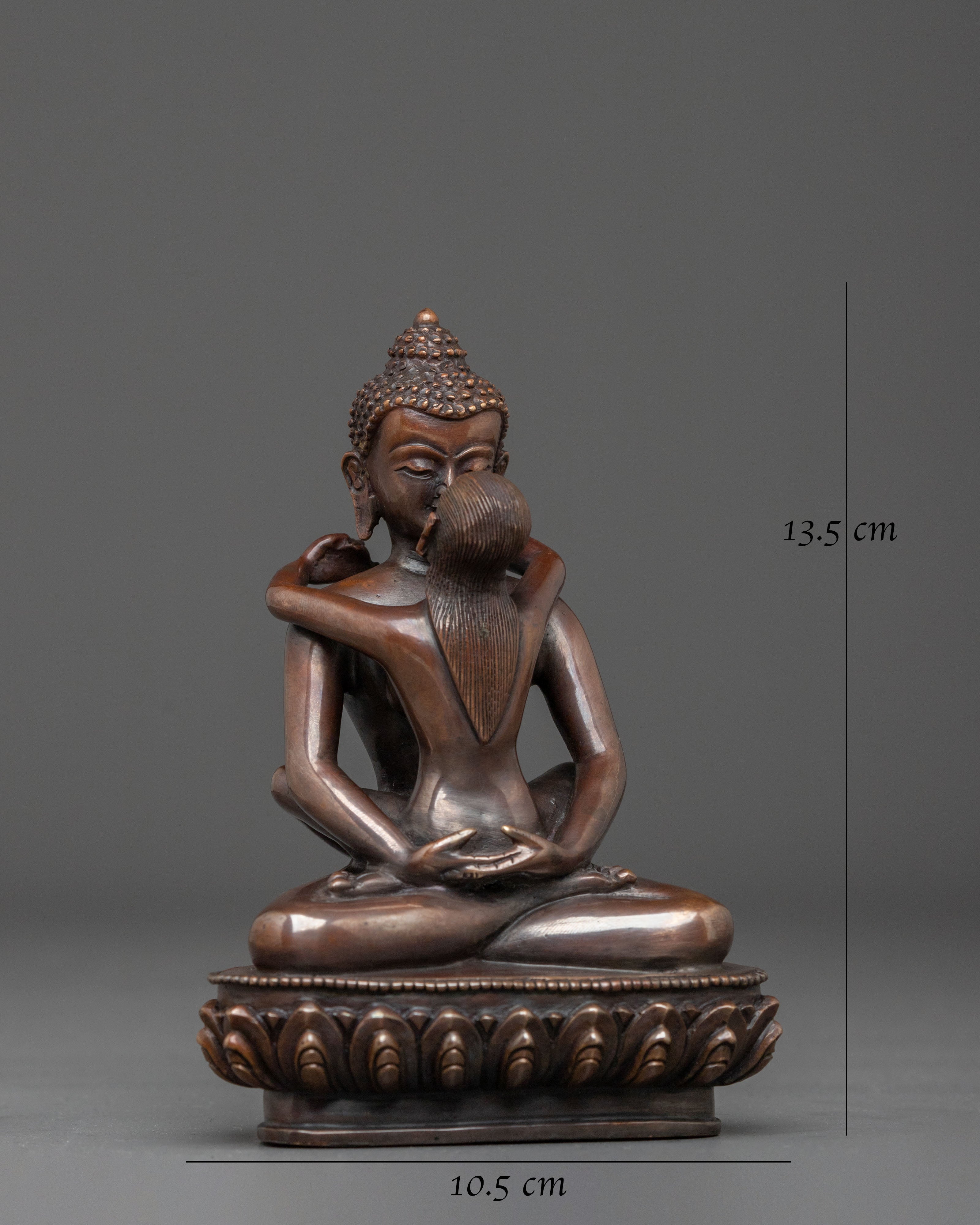 Samantabhadra Statue with Consort | Oxidized Copper Body