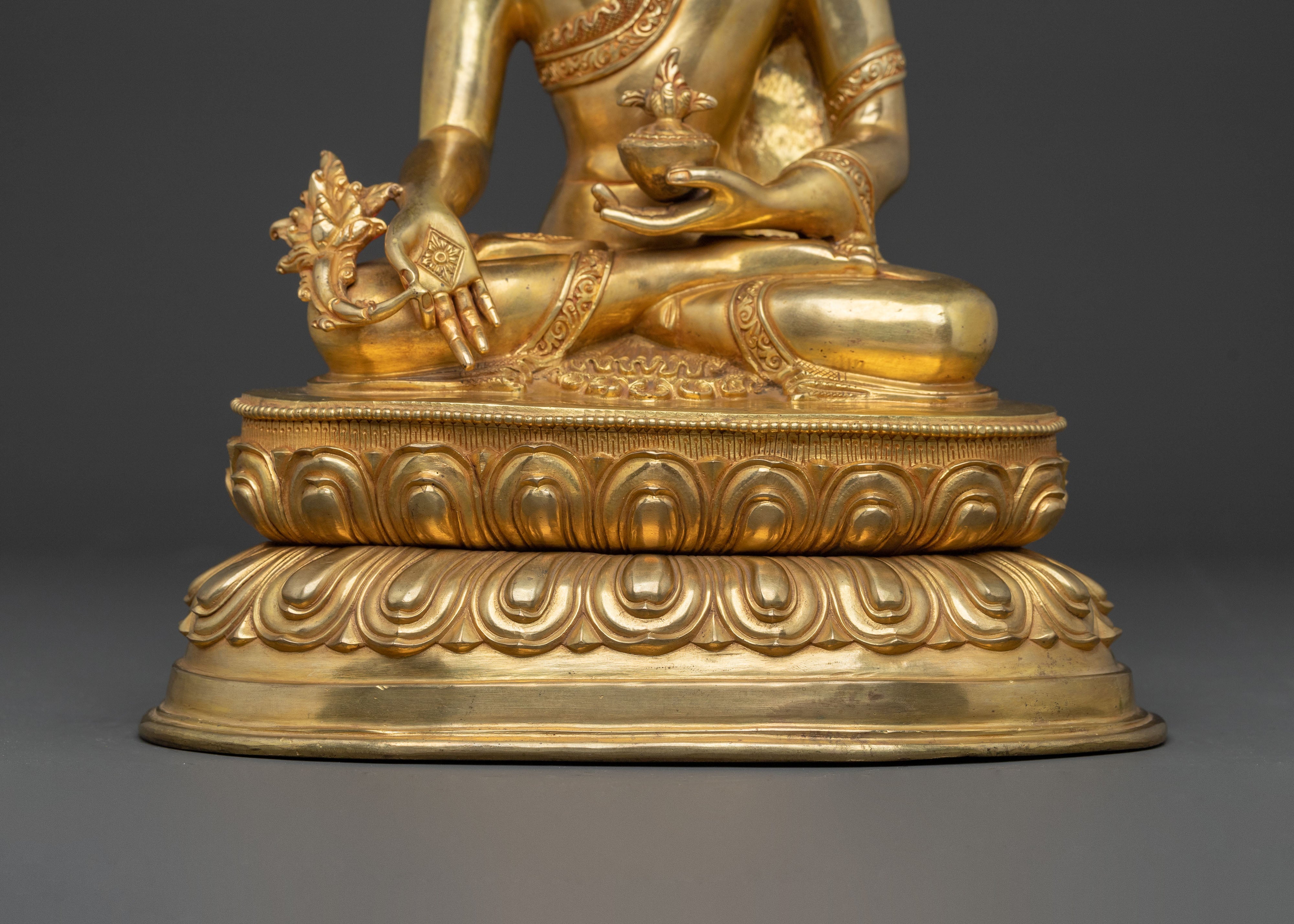 Medicine Buddha Peaceful Statue | Spiritual Healing