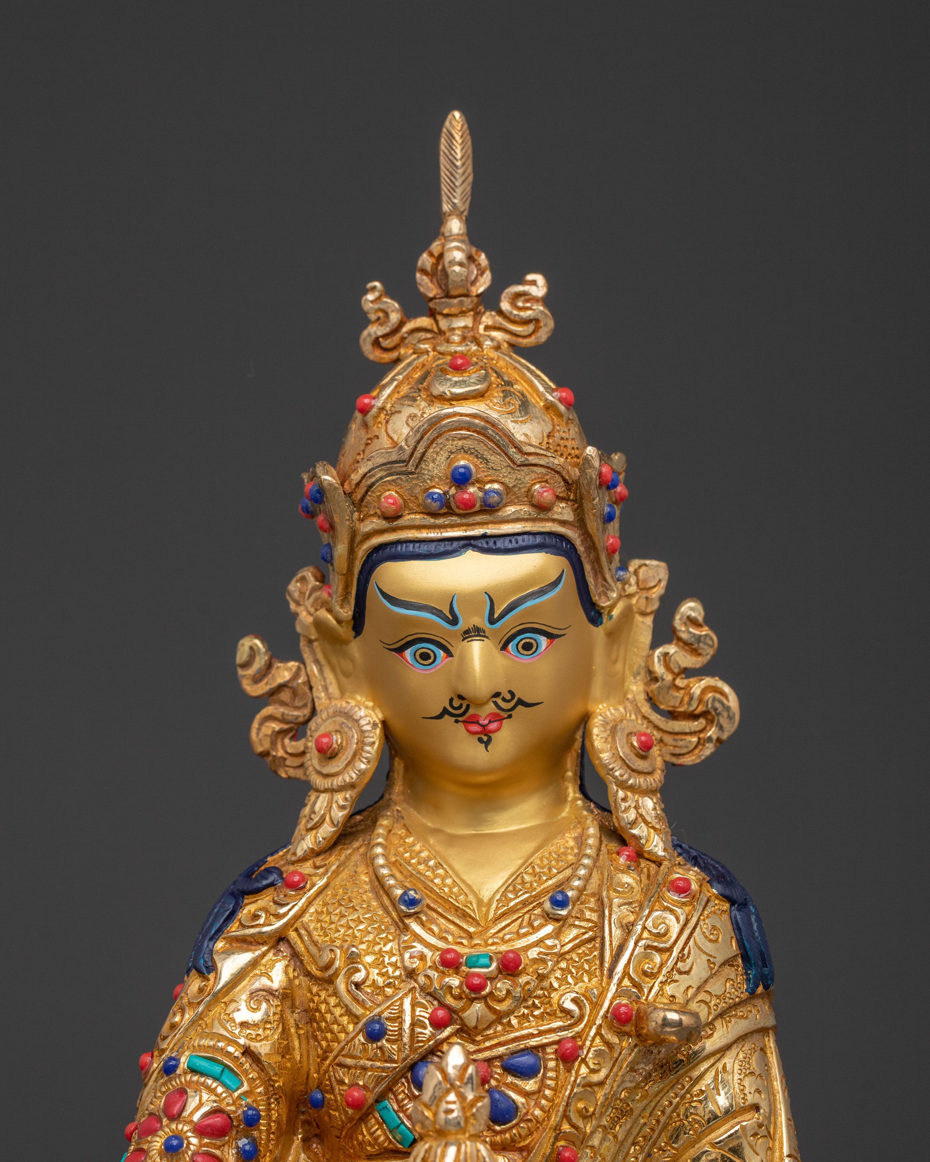 Guru Rinpoche Copper Sculpture | Symbol of Wisdom & Protection