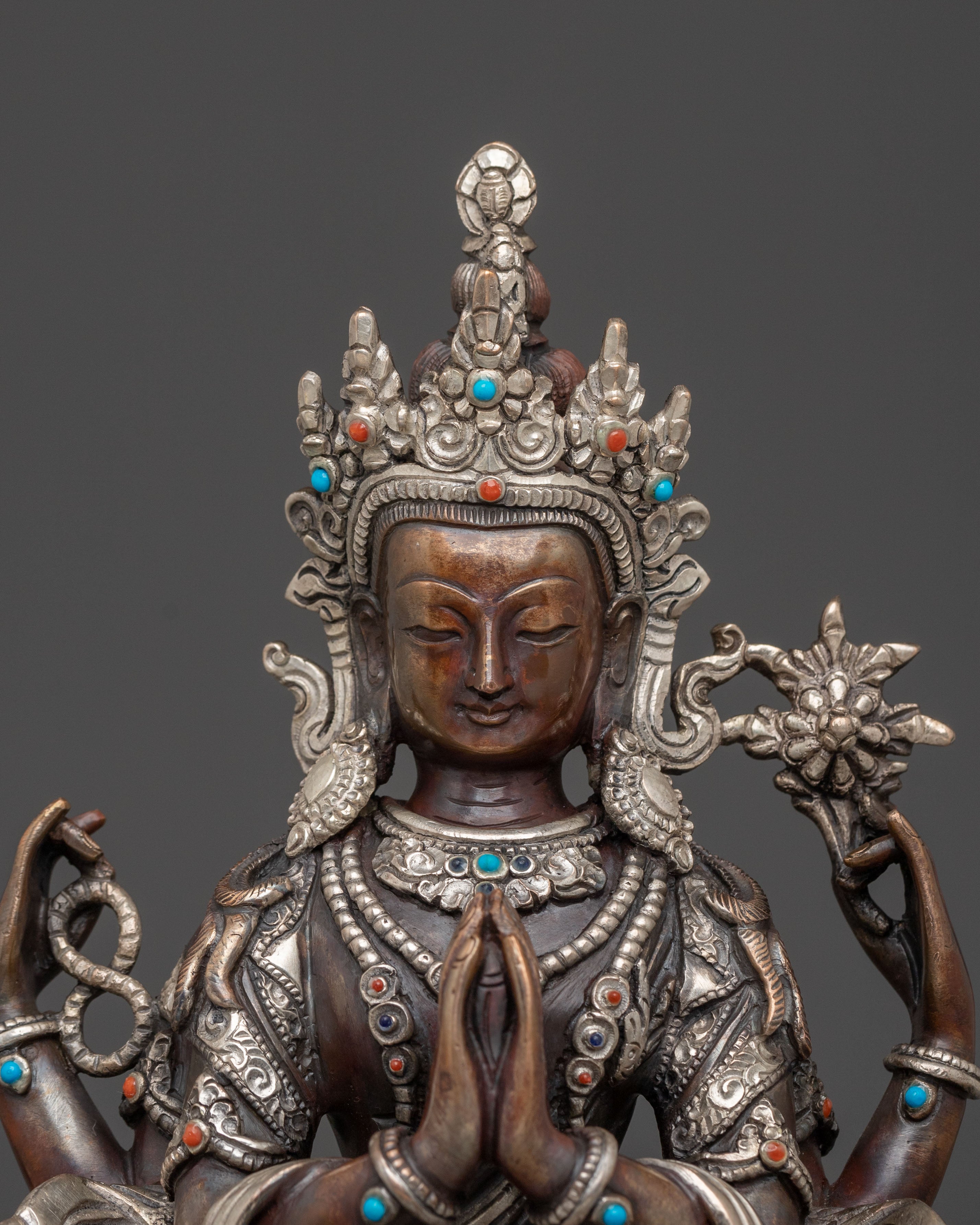 Handmade Chenrezig Statue | Bodhisattva of Compassion