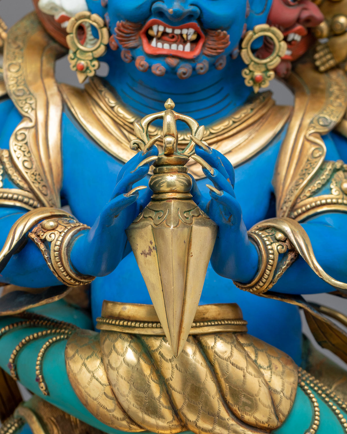 Buddhist Statue of Vajrakilaya | Wrathful Deity for Removing Obstacles