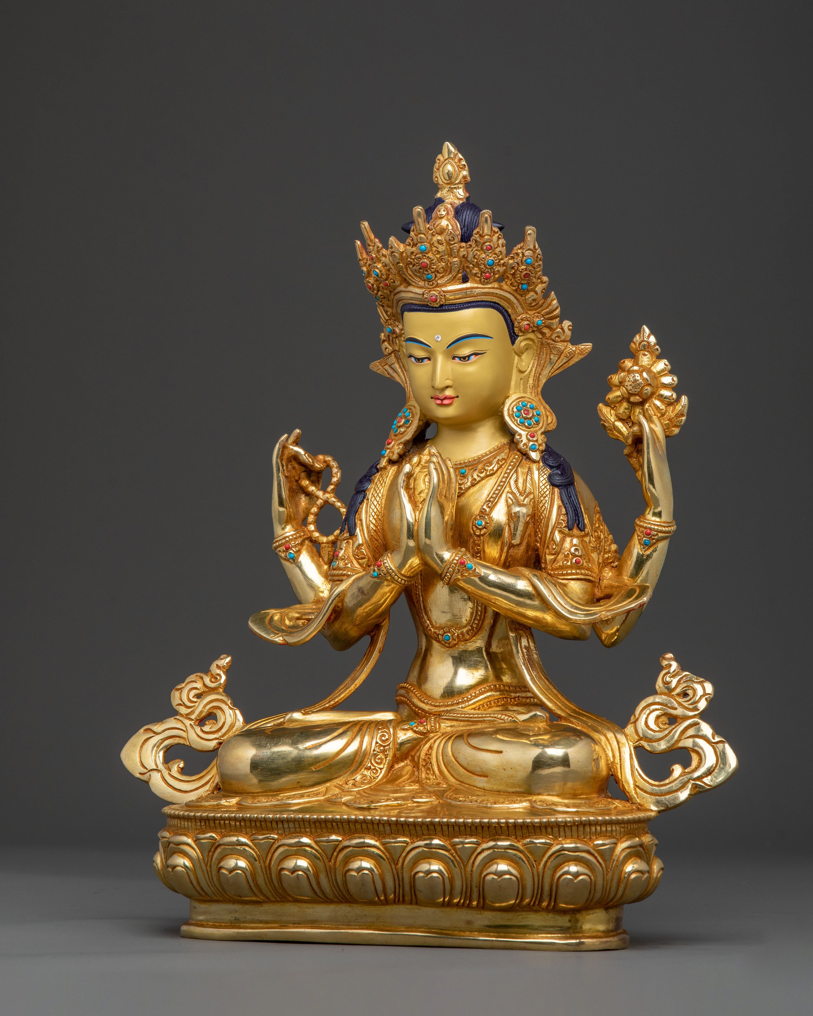 Handcrafted Chenrezig Statue | Symbol of Compassion