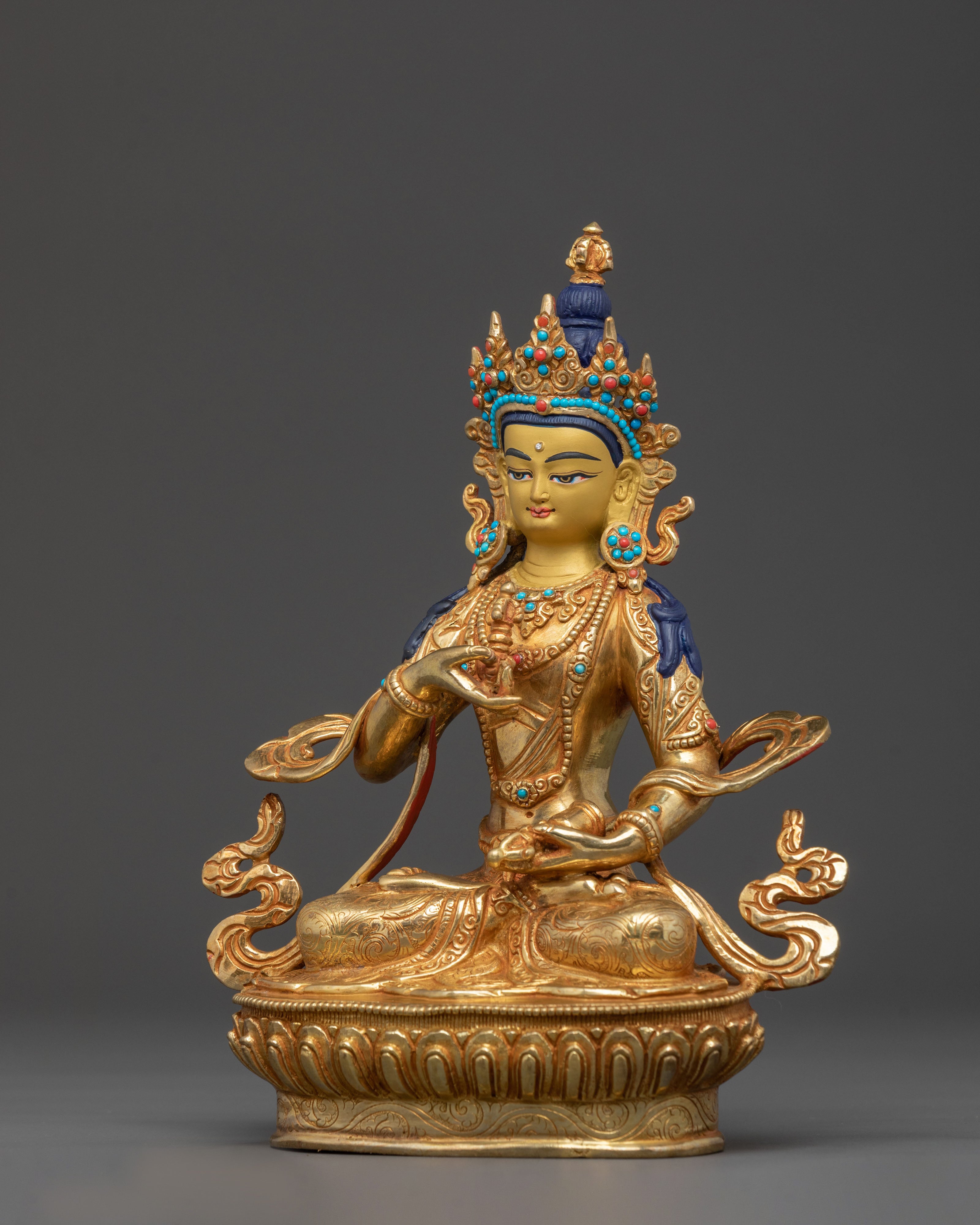 Vajrasattva Statue: Handcrafted in Nepal