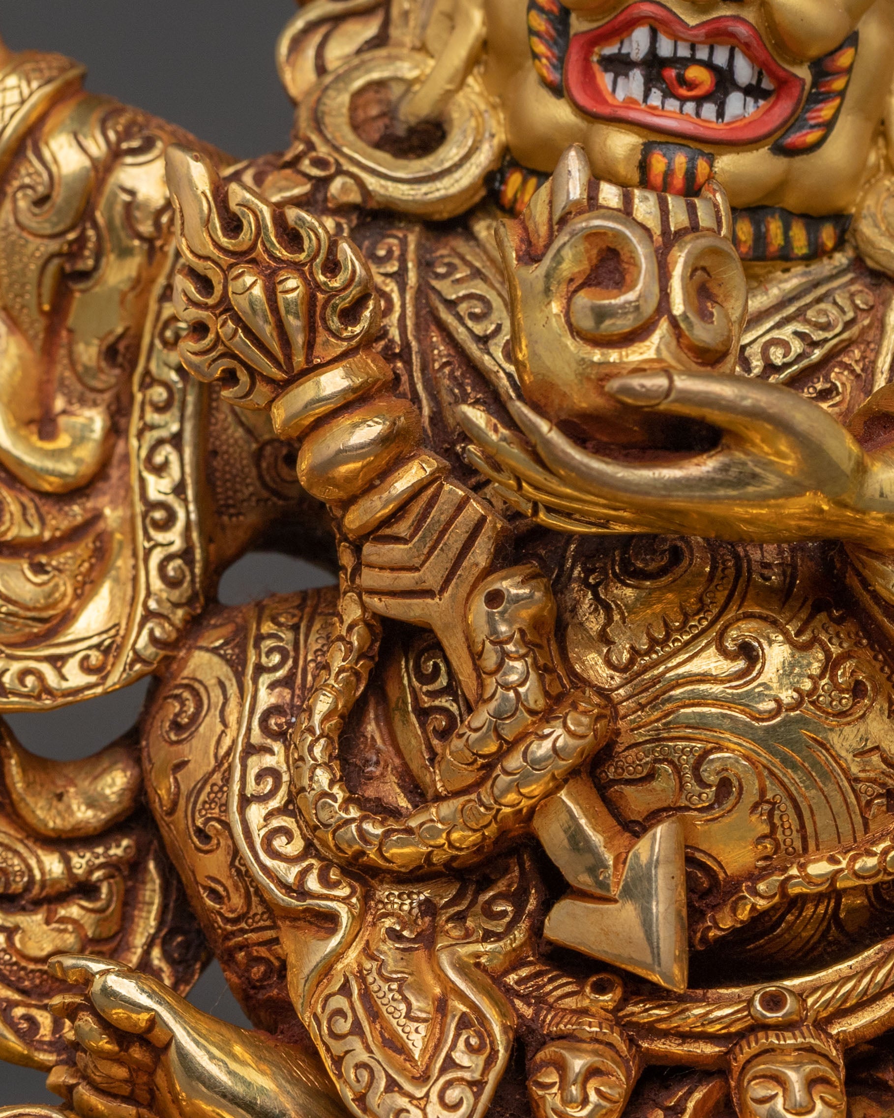 Mahakala Bernakchen Sculpture | Protector Deity