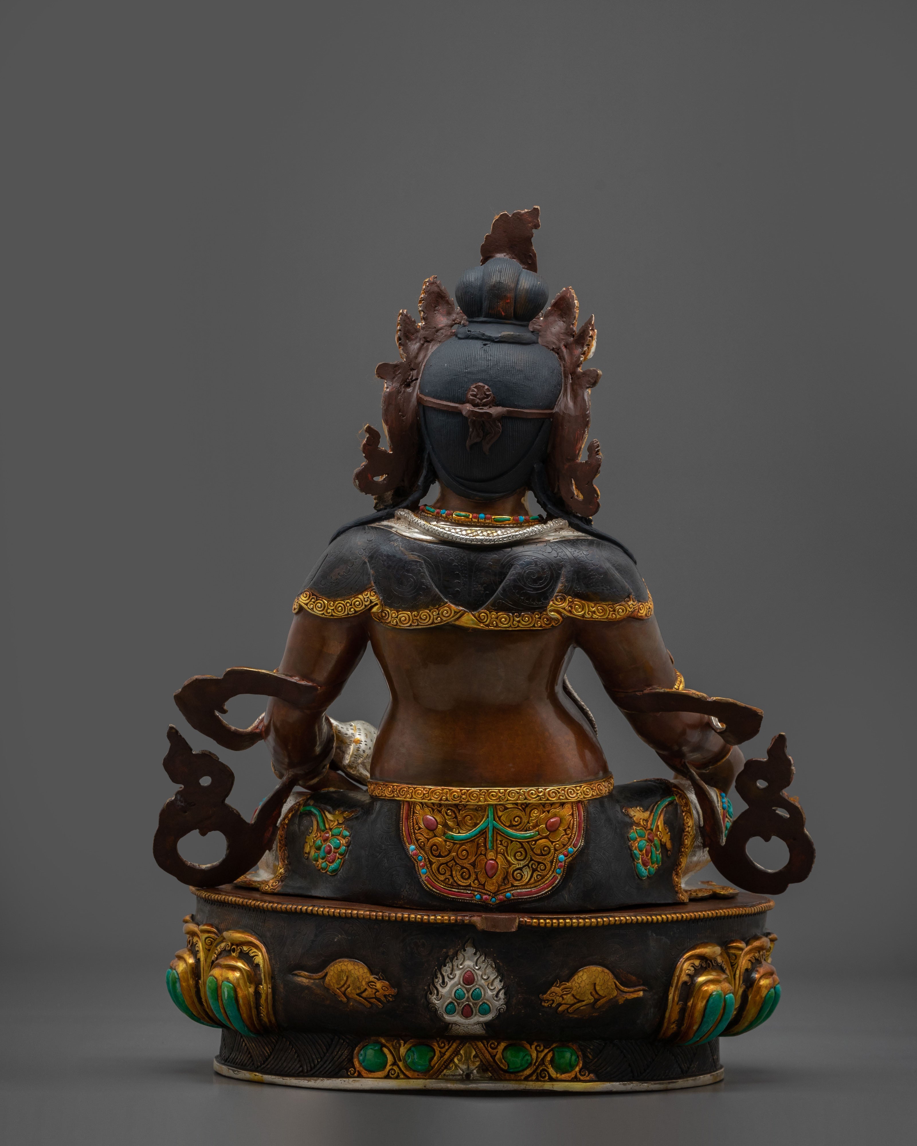 Traditional Dzambhala Wealth Deity Statue | Guardian of Prosperity