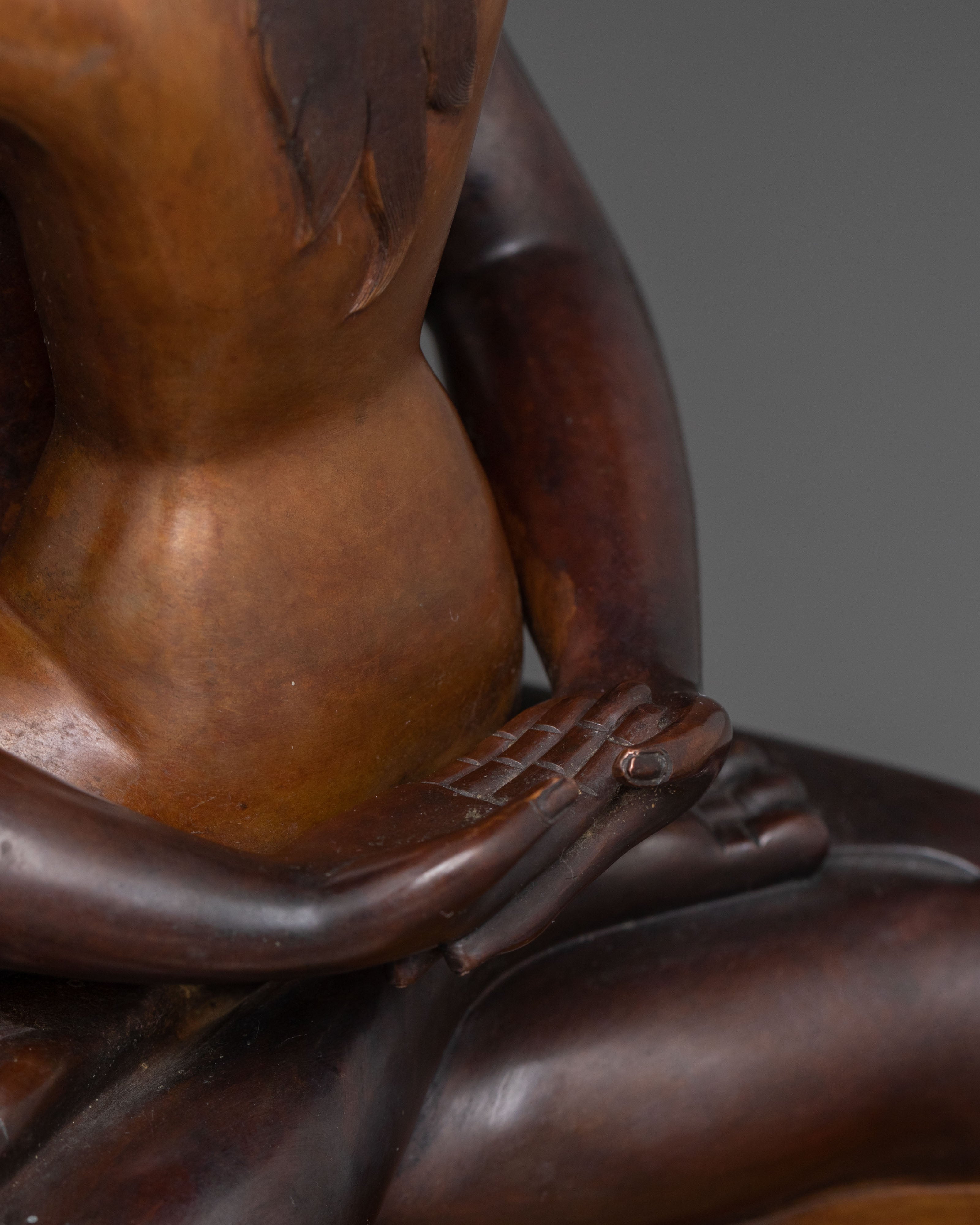Samantabhadra with His Consort Statue | Oxidized Copper