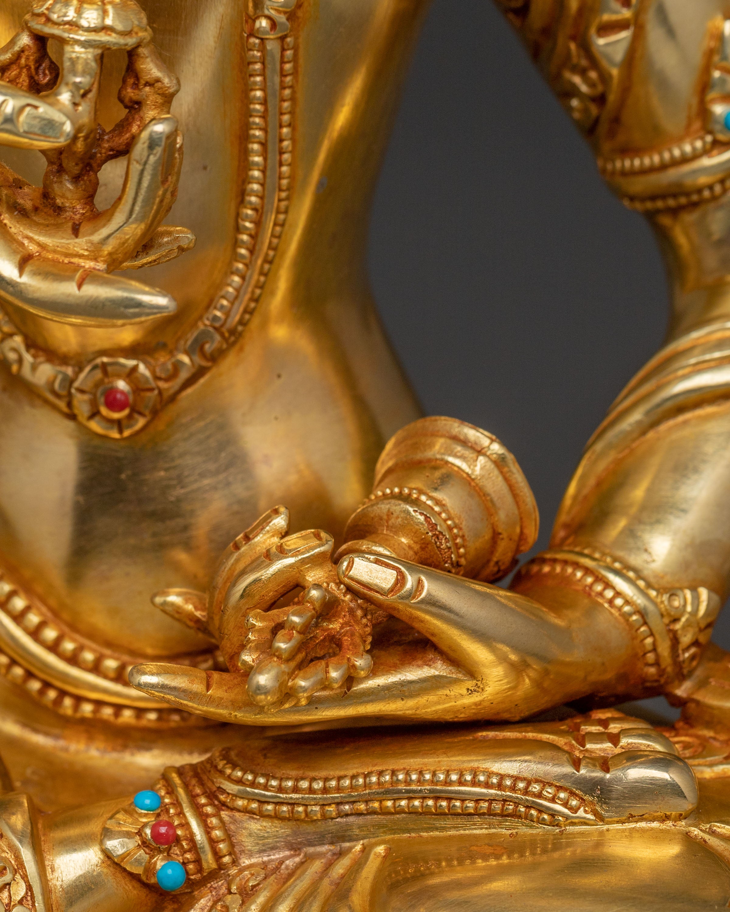 Vajrasattva Buddha: Exquisite Nepalese Sculpture
