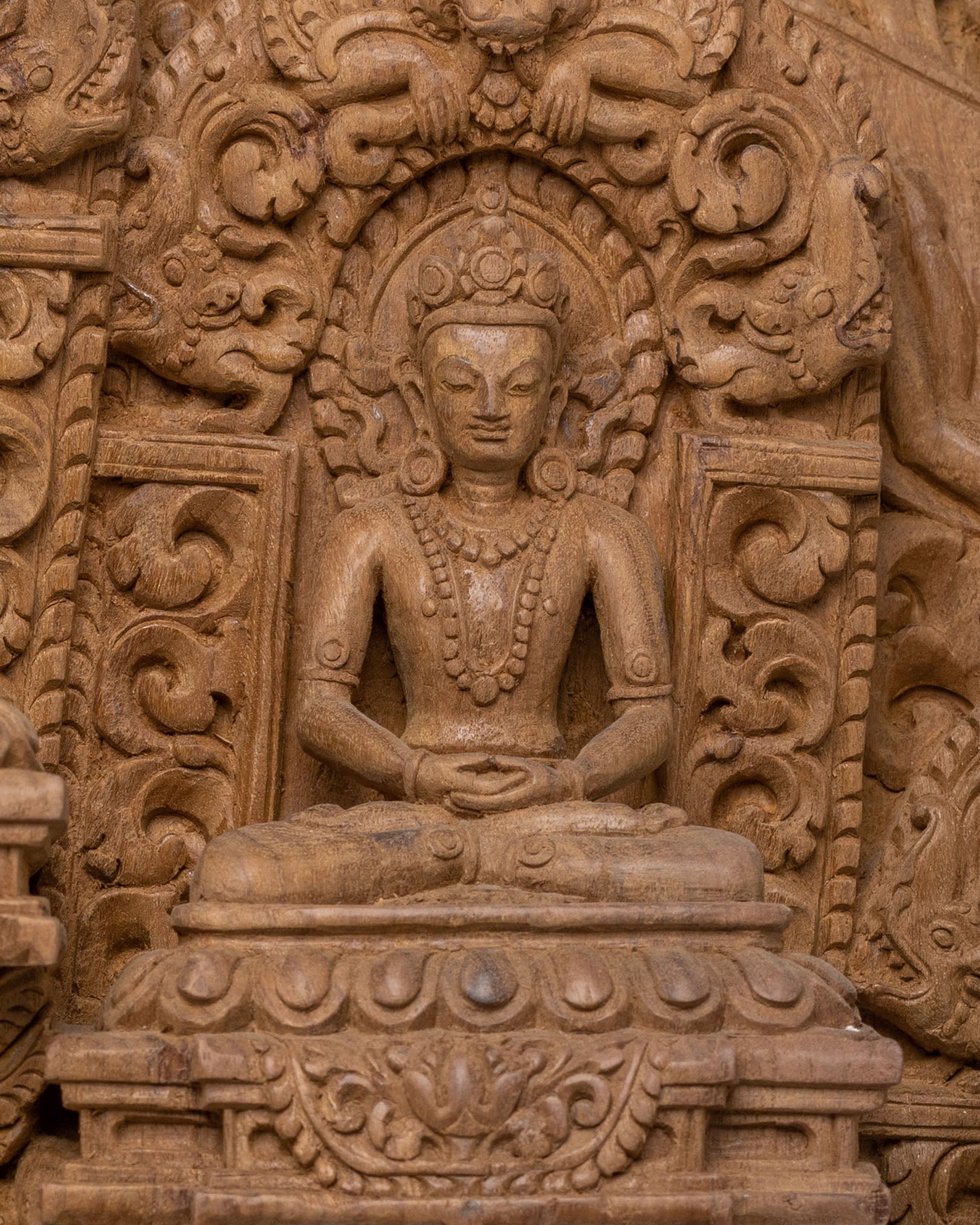 Lokeshvara Wooden Statue | Spiritual Decor