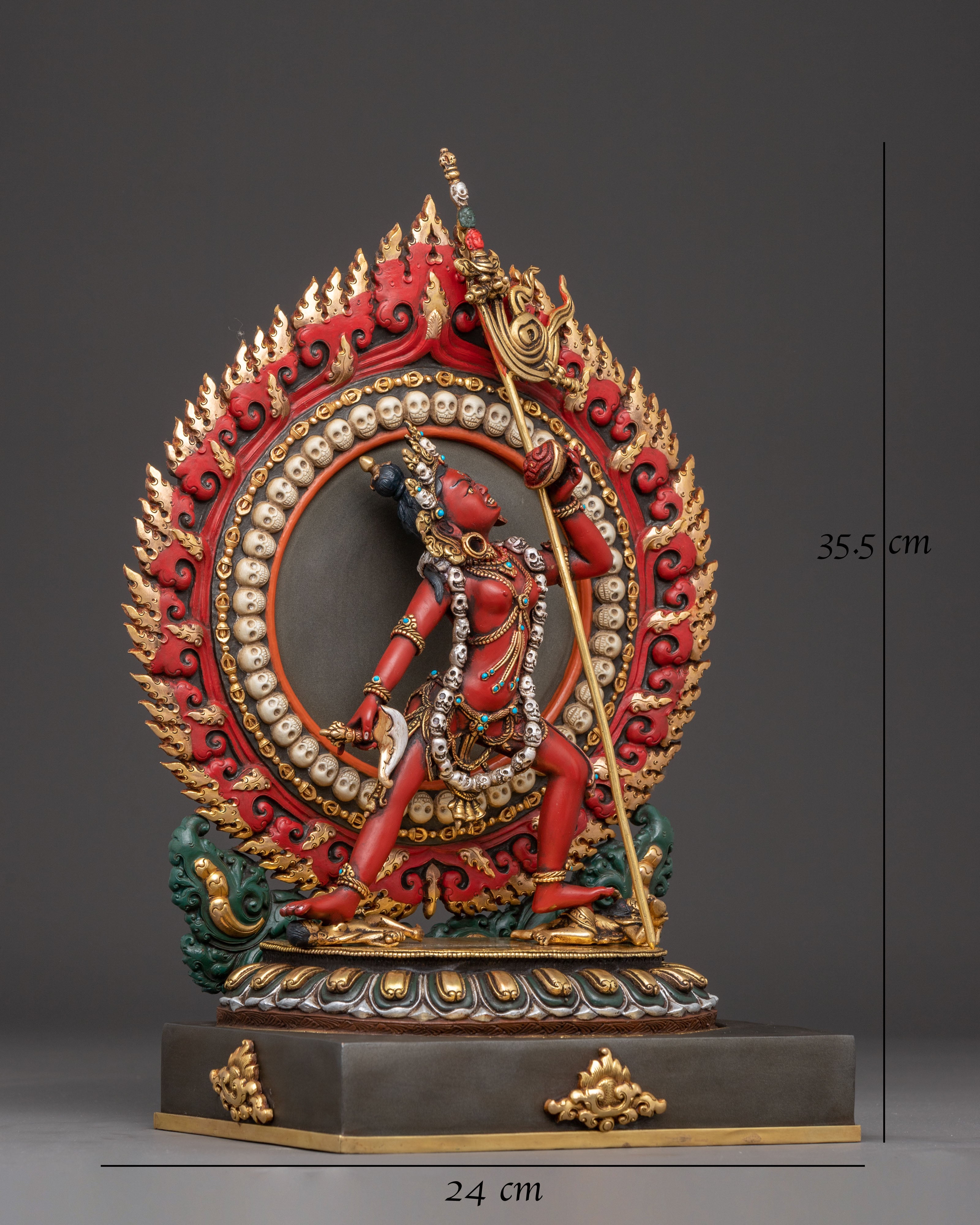 Handcrafted Vajrayogini Art, Goddess of Transformation | Tantric Feminine Power