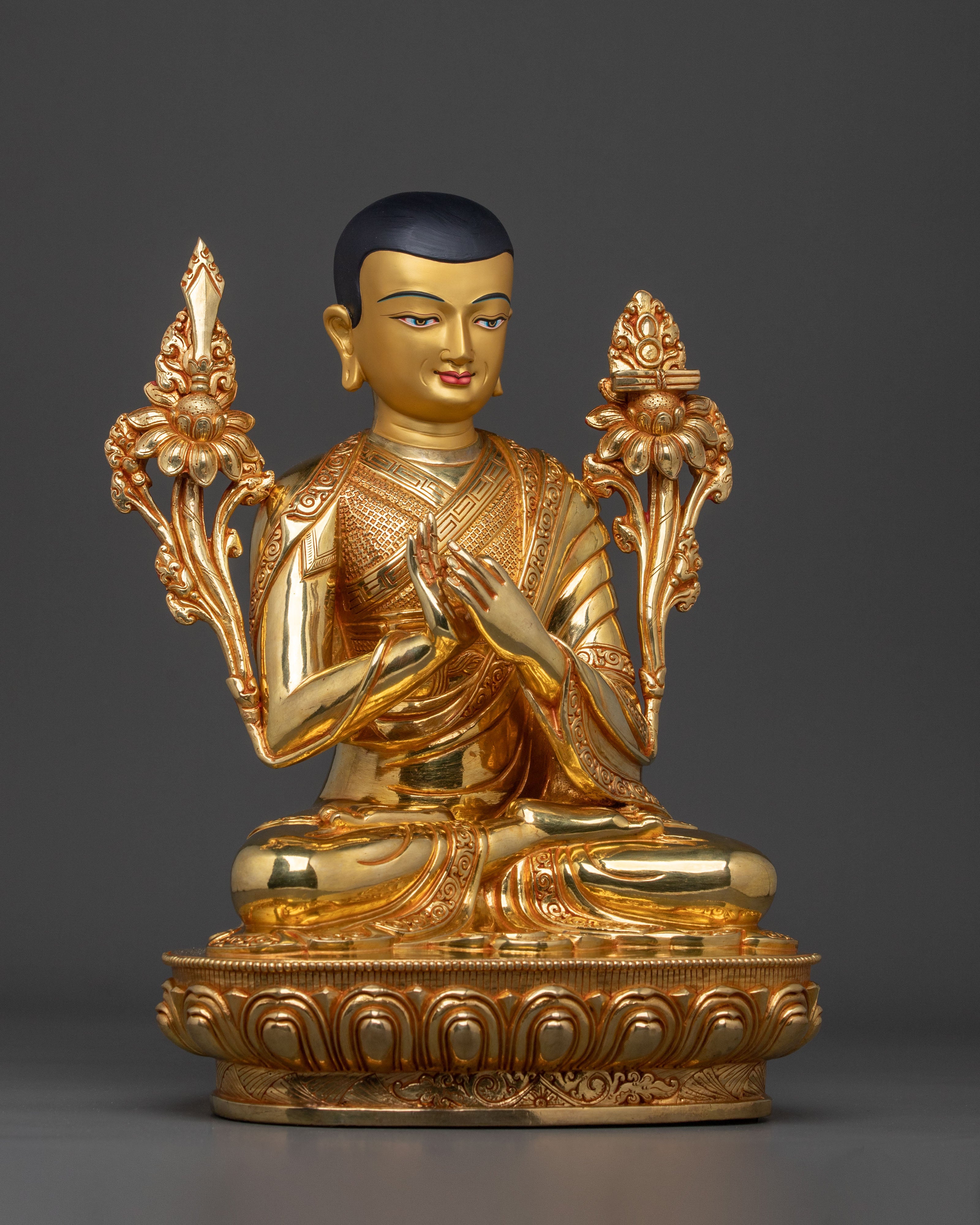 Tsongkhapa Sculpture with Disciples | Home Decor