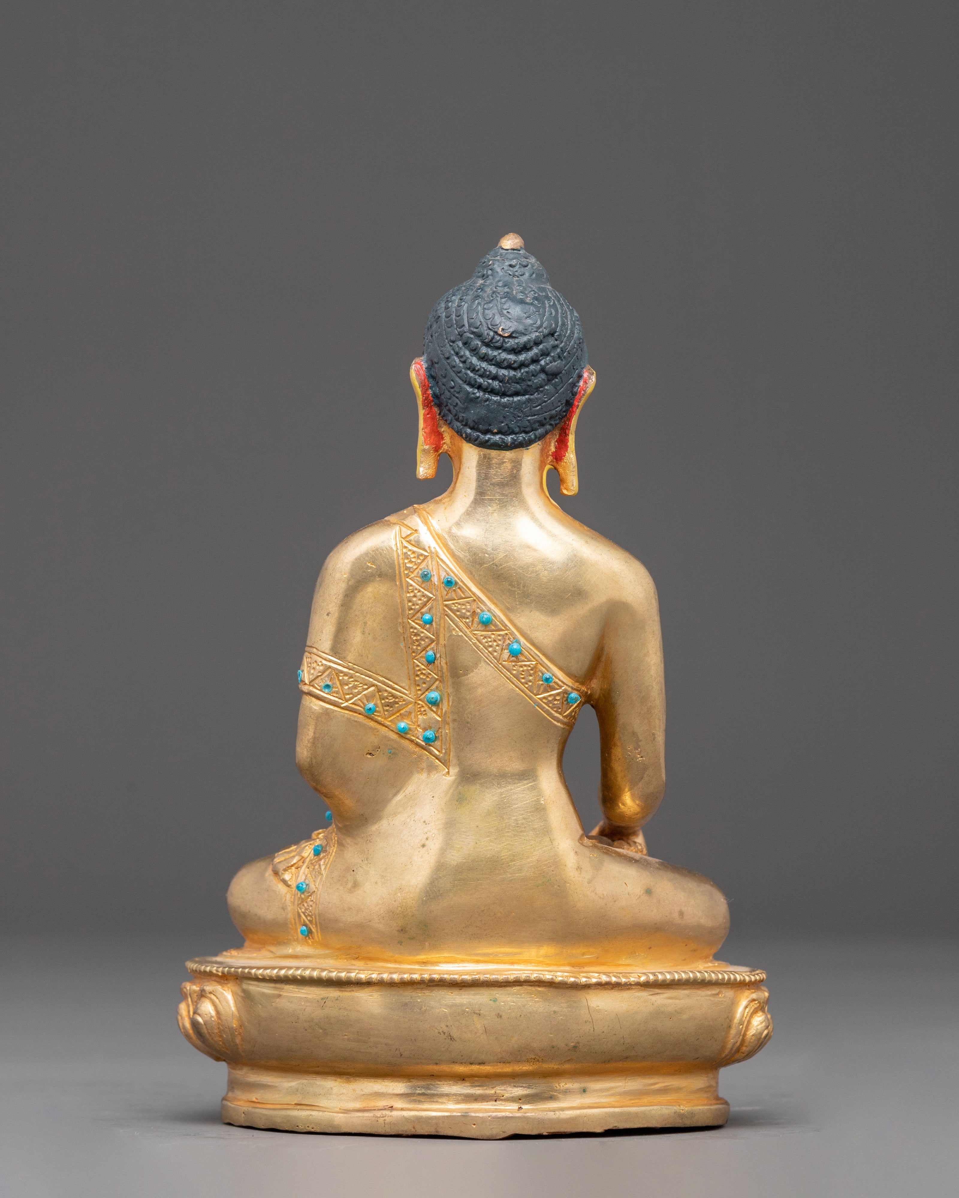 Handmade Copper Statue of Buddha Shakyamuni | Meditation and Altar Decor