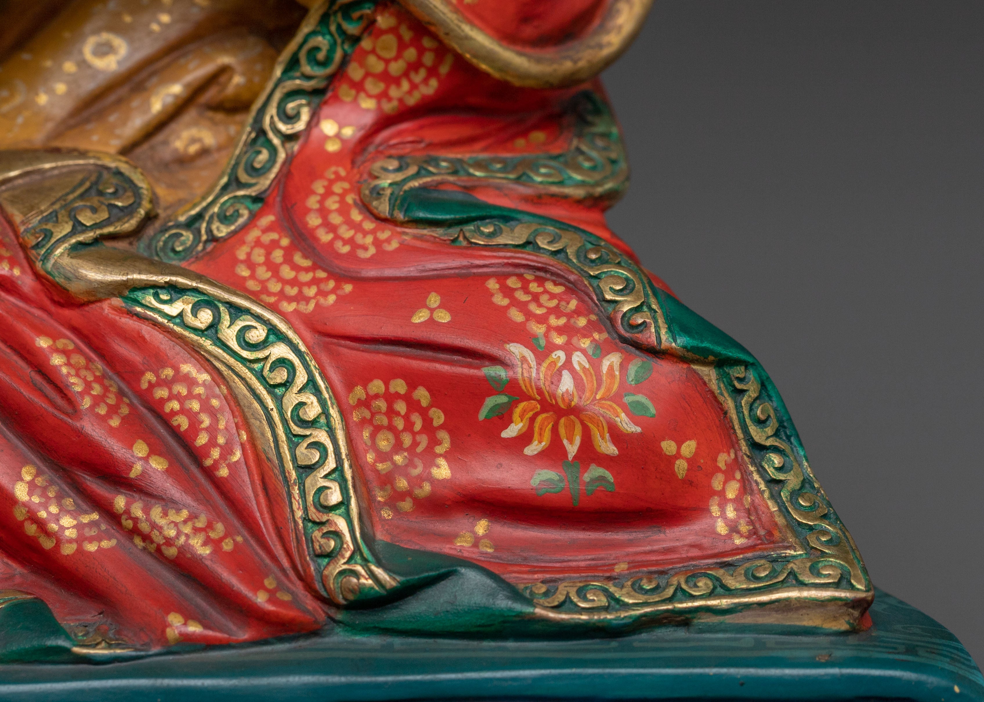 16th Karmapa Handcrafted Statue | 24K Gold Gilded