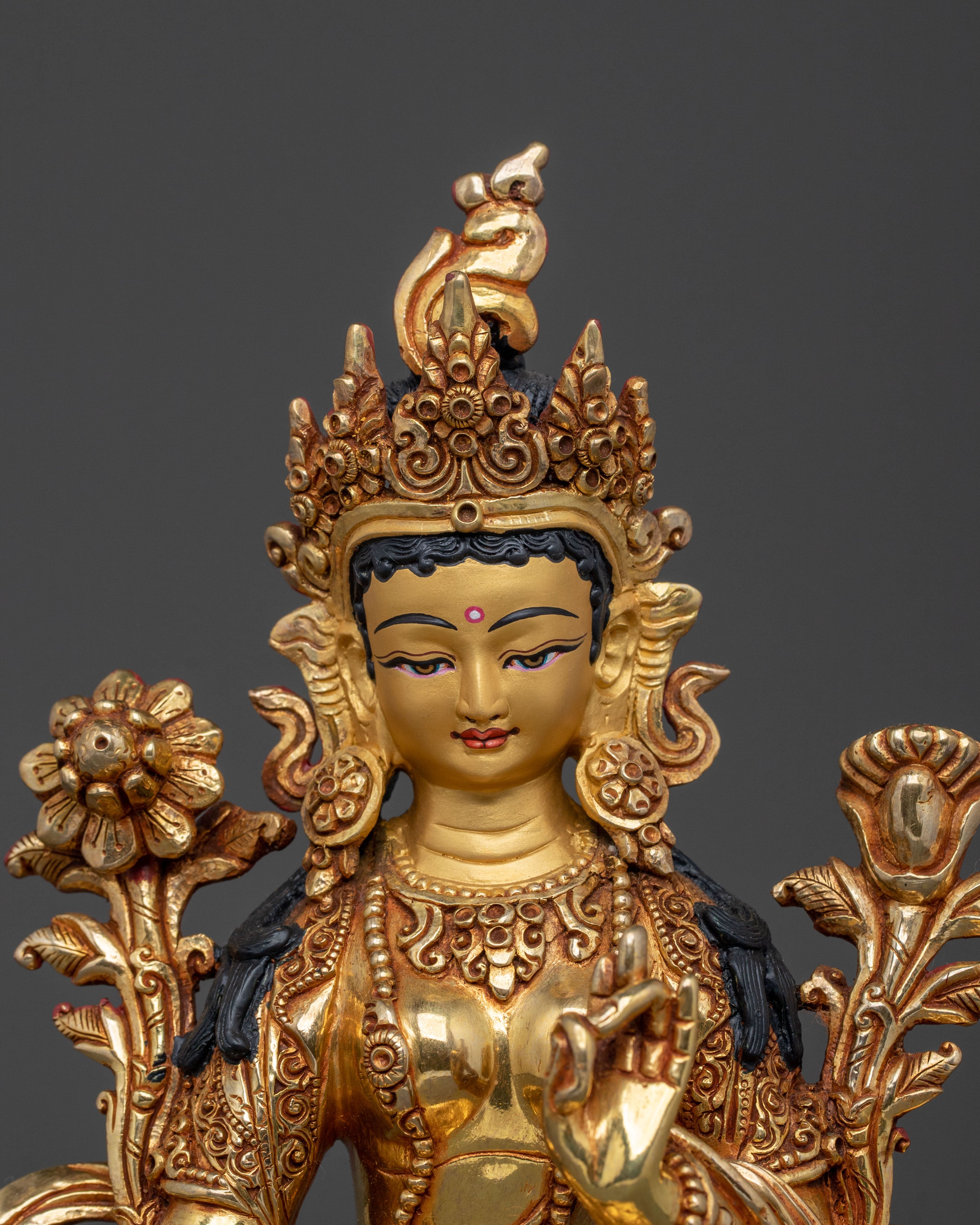 Green Tara Statue | Sacred Feminine Protector