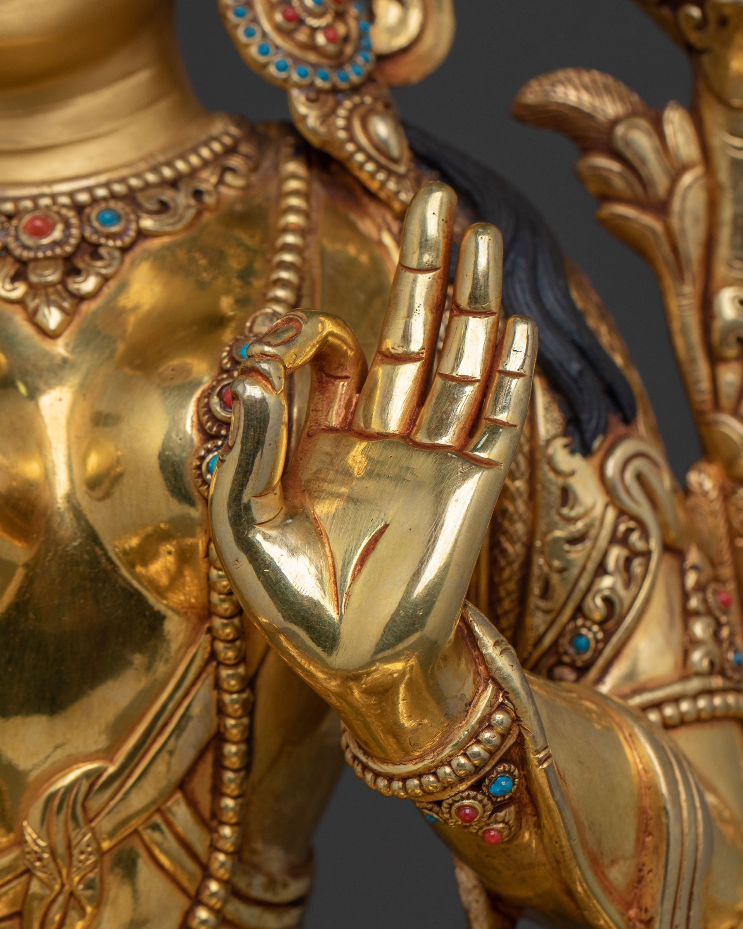 Shyama Tara Statue on Throne | Altar Home Decor