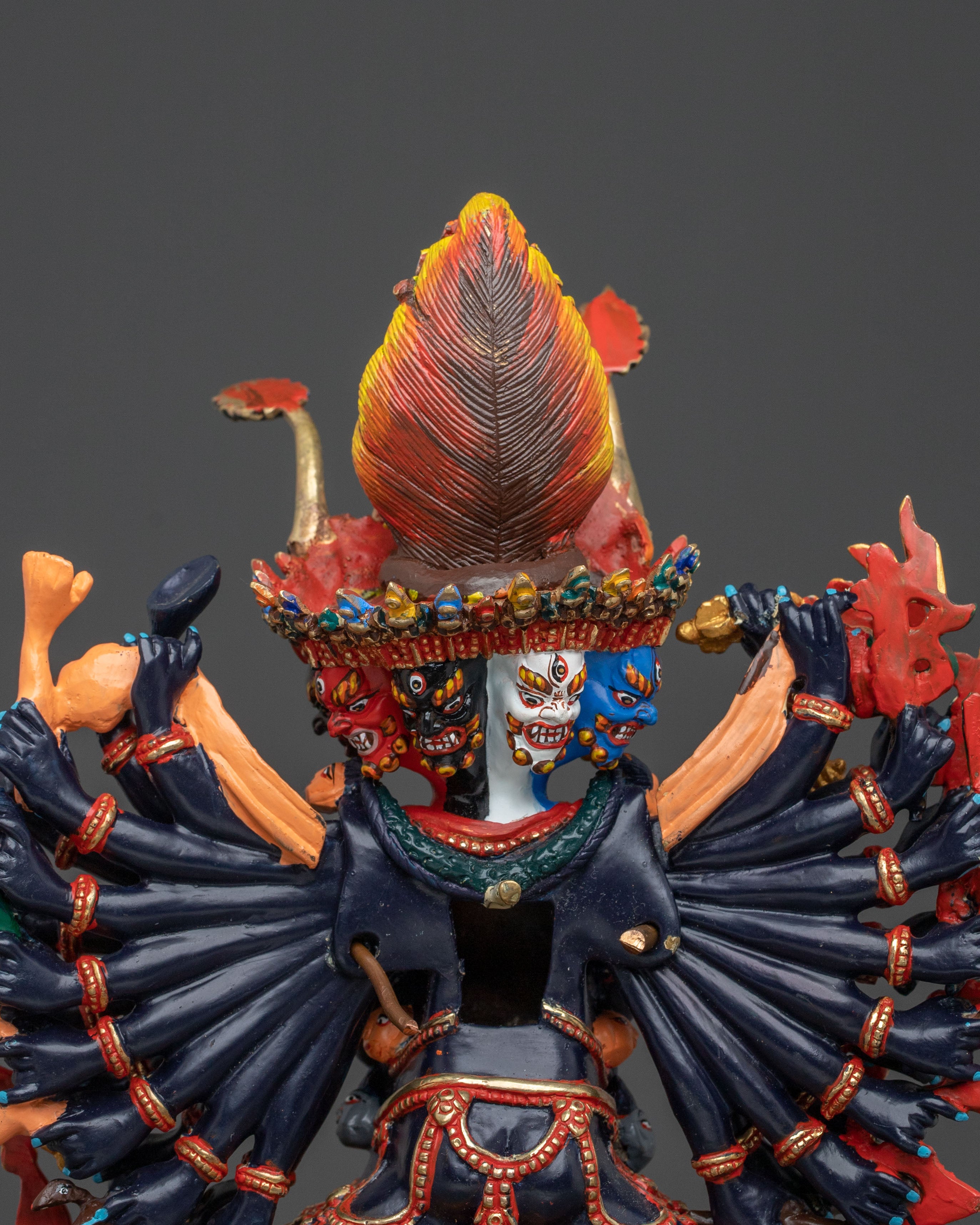 Tibetan Protector Yamantaka Statue | Wrathful Deity of Wisdom & Protection