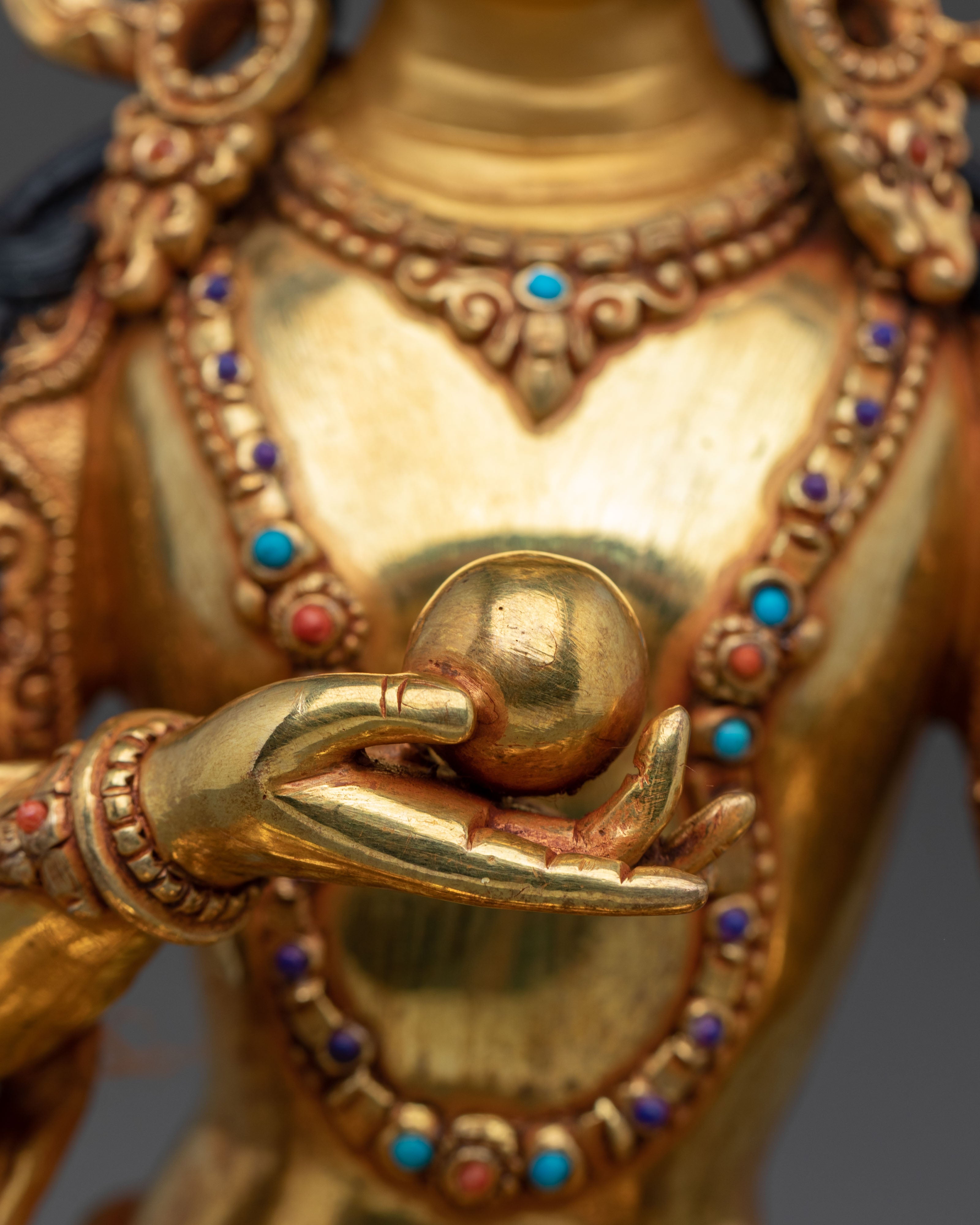 Kshitigarbha Spiritual Copper Statue | Symbol of Compassion