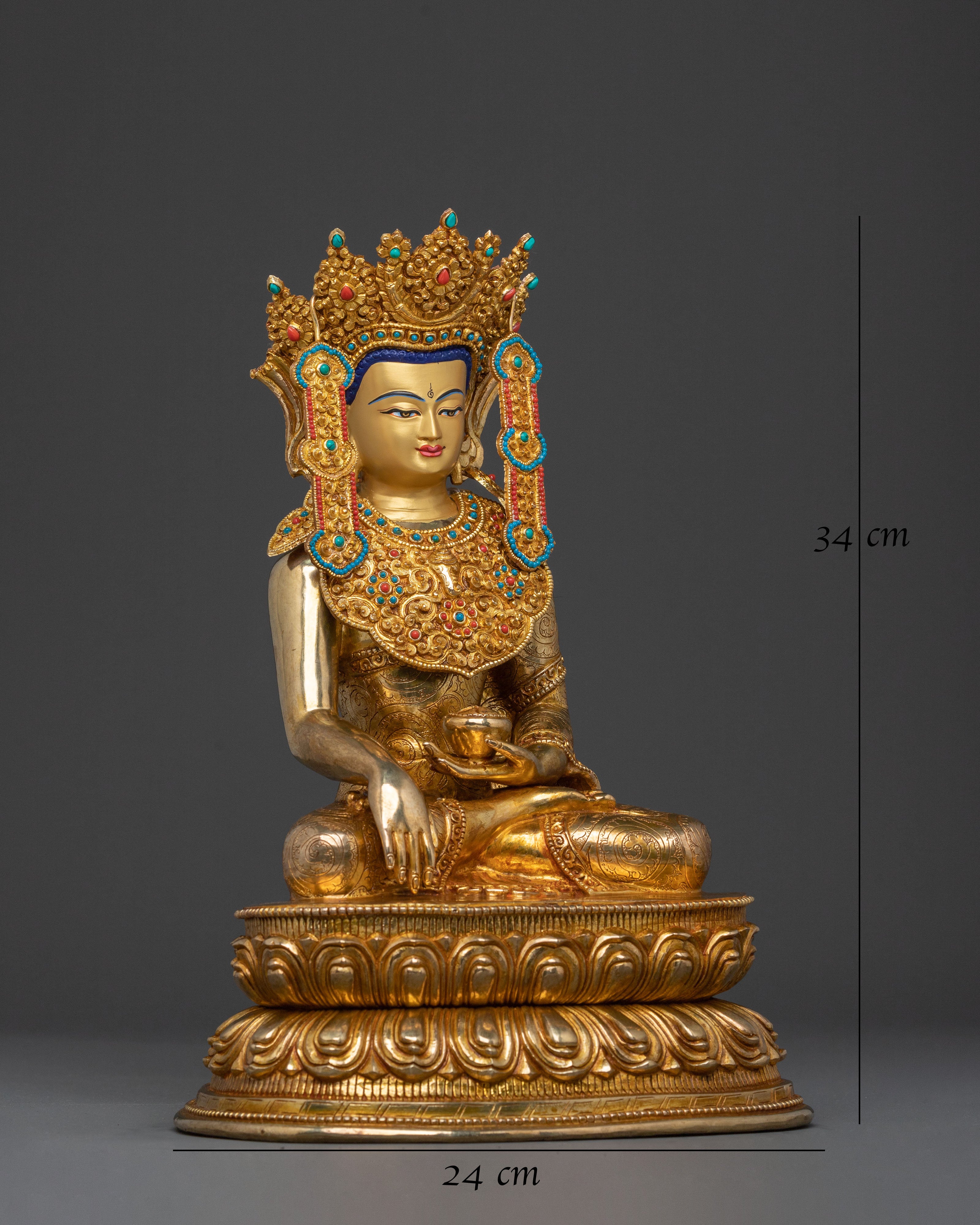 Crown Shakyamuni Buddha Statue | Divine Wisdom