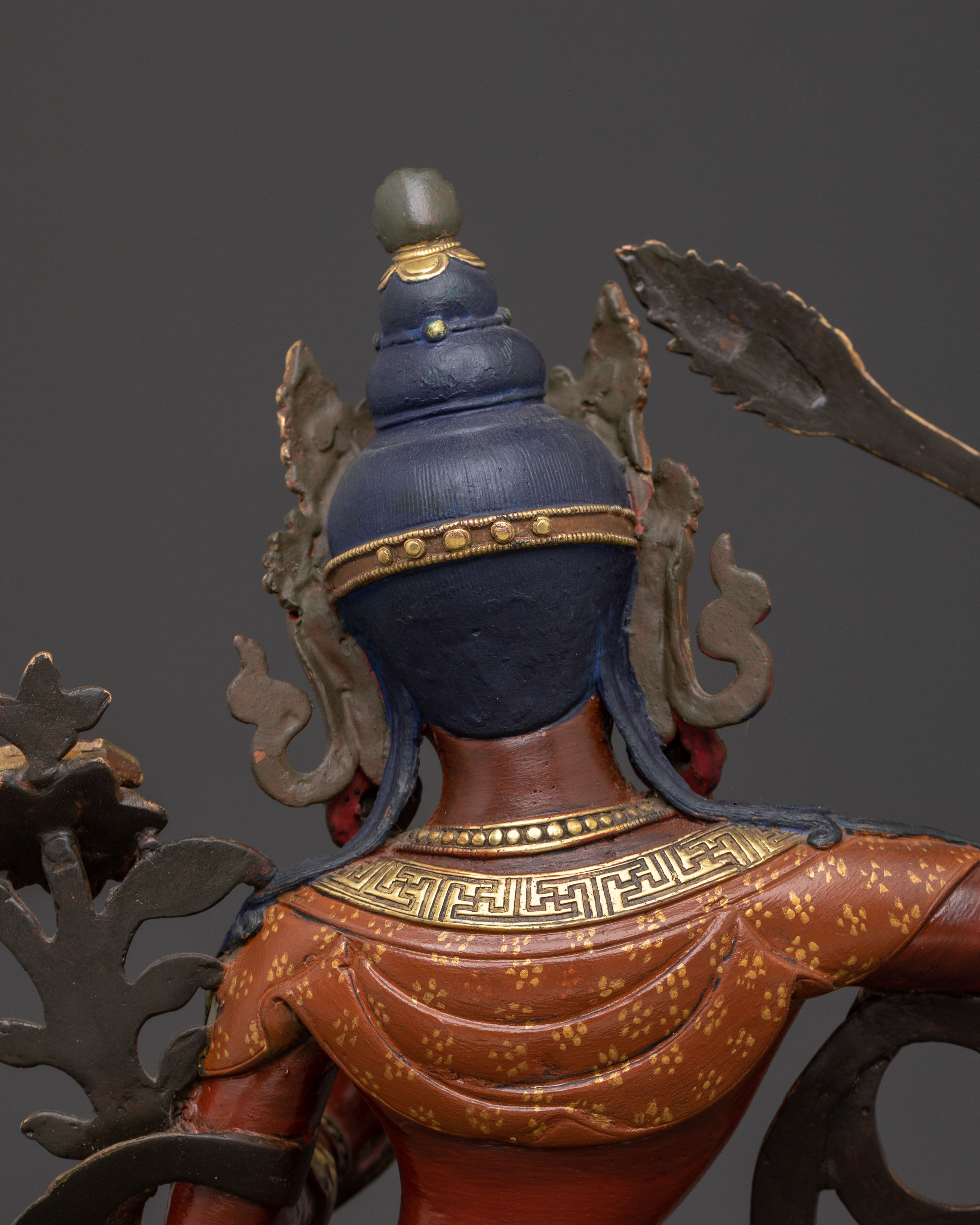 Manjushri 24K Gold Gilded Statue | Enlightened Form