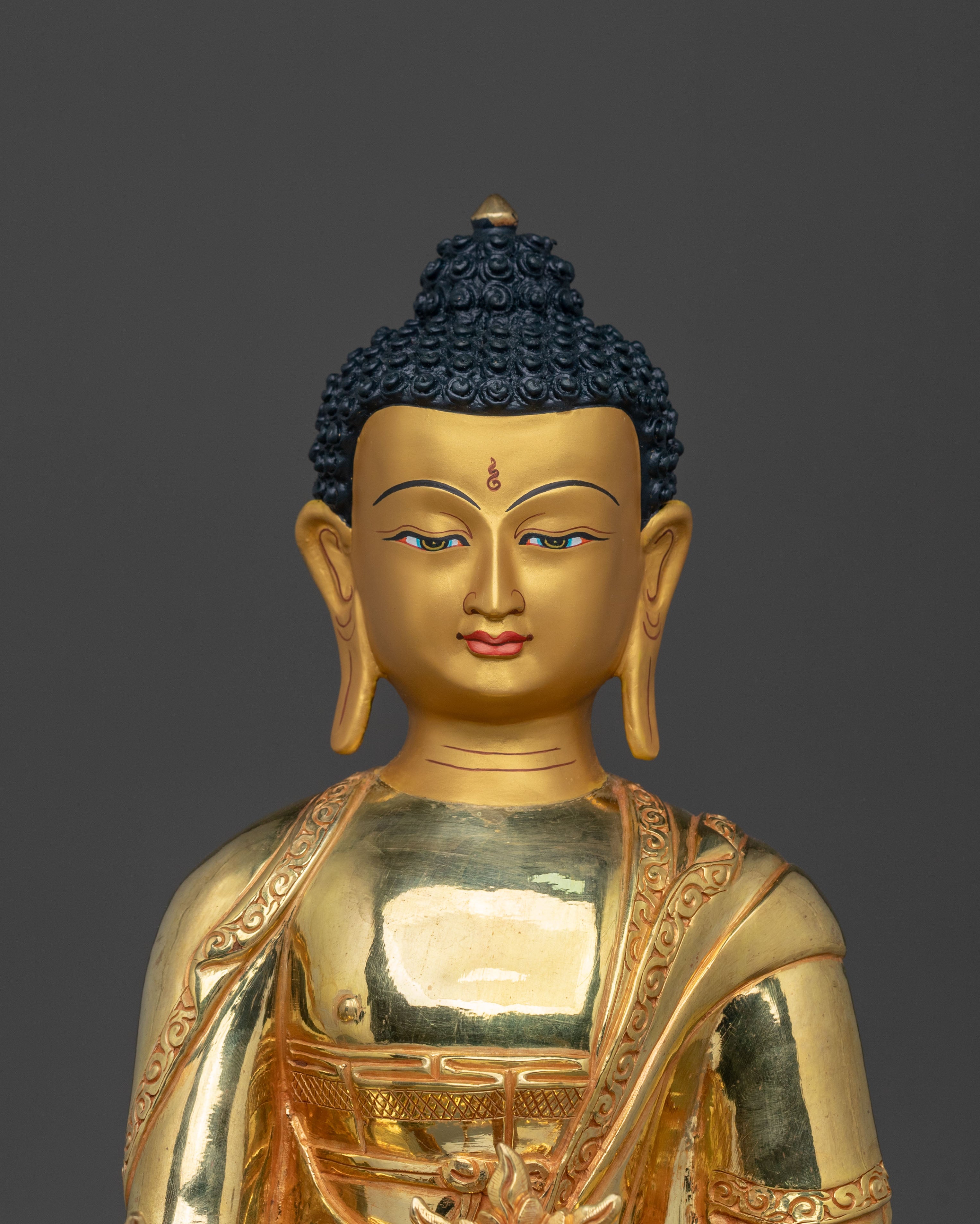 24k Gold Gilded Medicine Buddha Statue | Healing Buddha