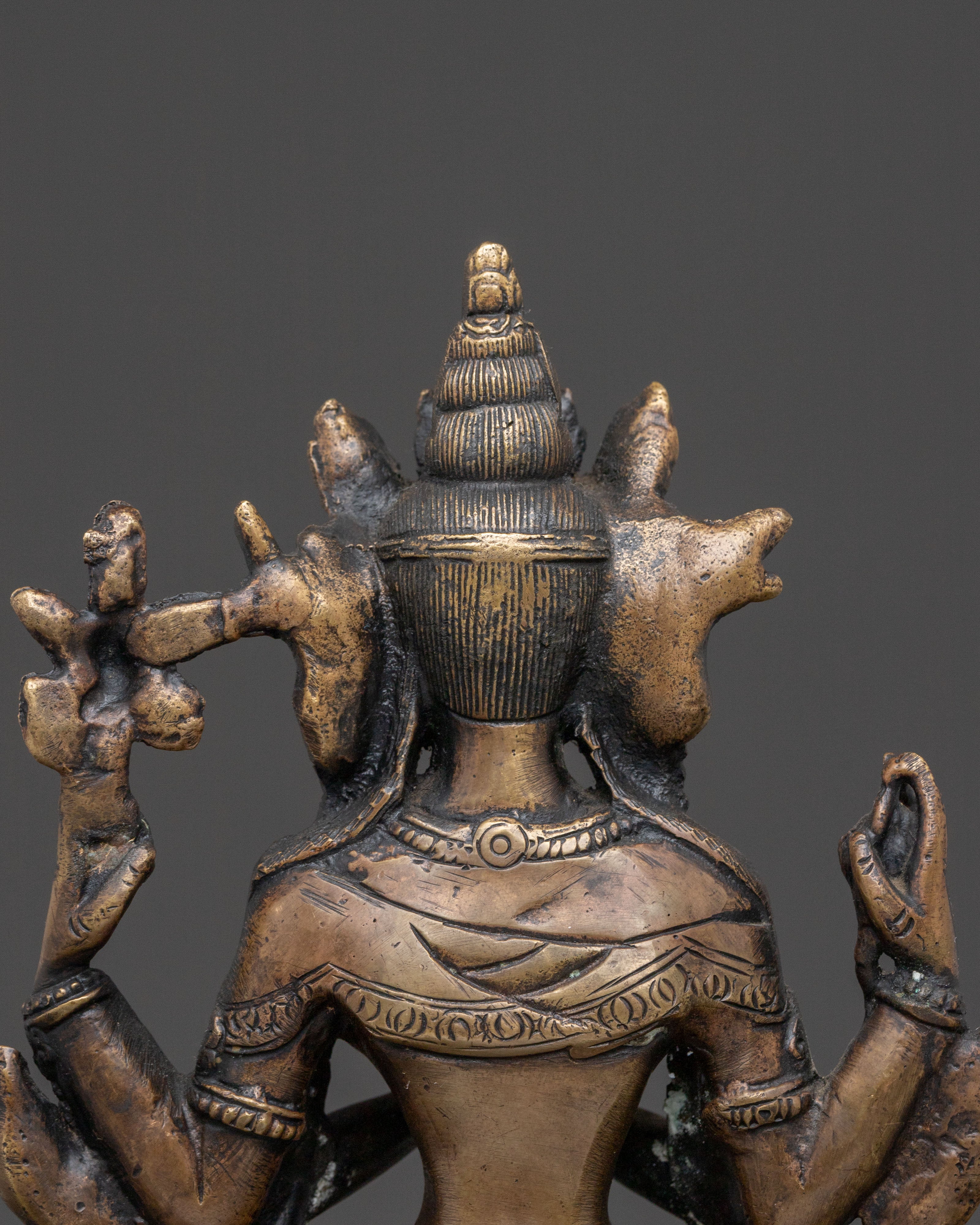 Chenrezig Statue on Throne | Spiritual Figure