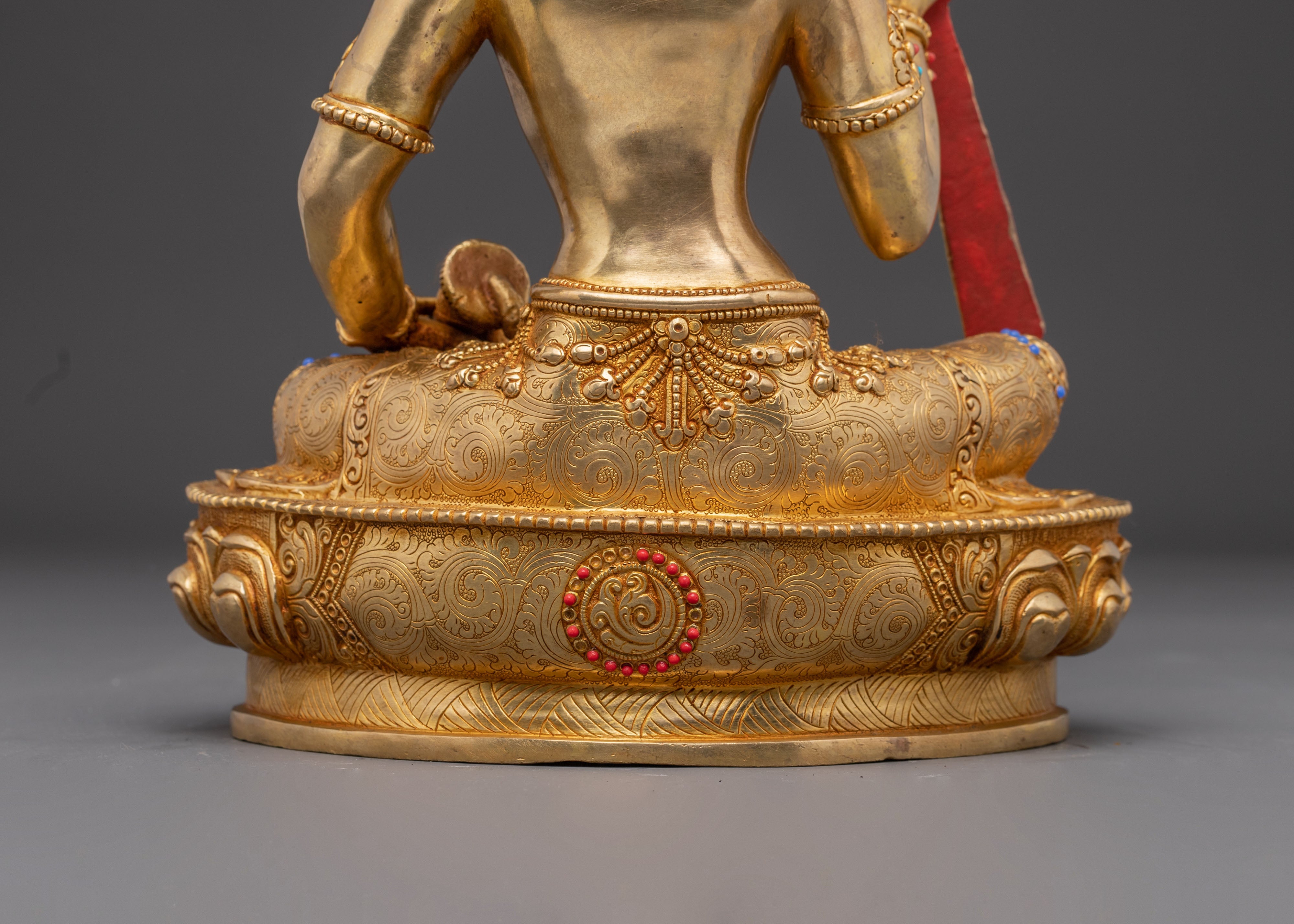 Sitting Machig Labdron Statue: Tibetan Master of Chod