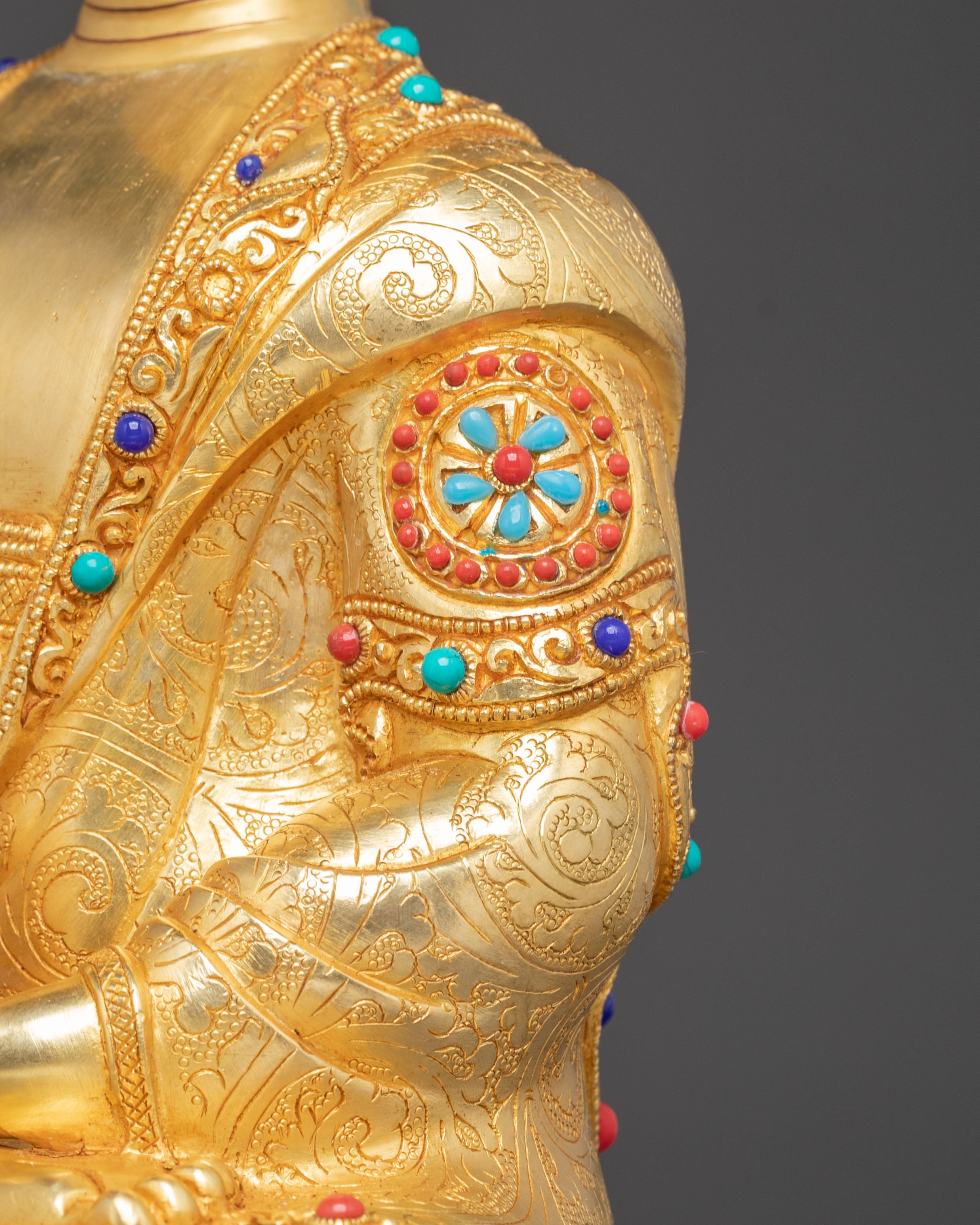 Golden Gautama Buddha Handmade Statue | Historical Buddha