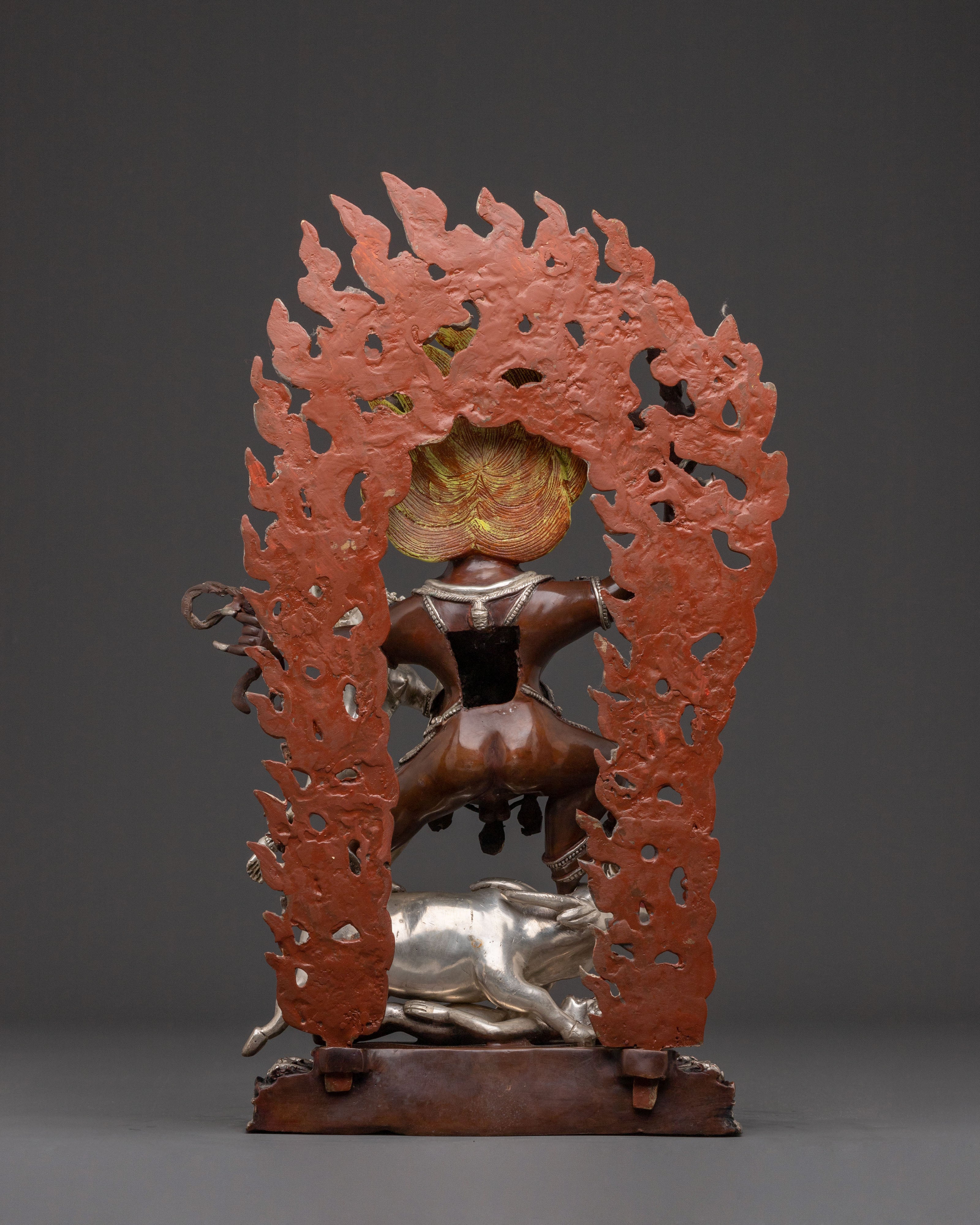 Sacred Statue of Yamantaka with Vajravetali – Protective Fury